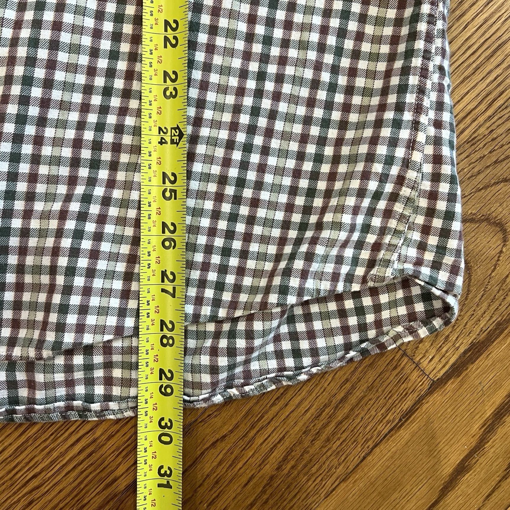 Vintage Viyella Shirt Men’s Size 16.5 Green Maroon Check Plaid Cotton Wool Blend Button-Up Long Sleeve Button-Down Collar Vintage Regular Men Size US L / EU 52-54 / 3 - 6 Thumbnail