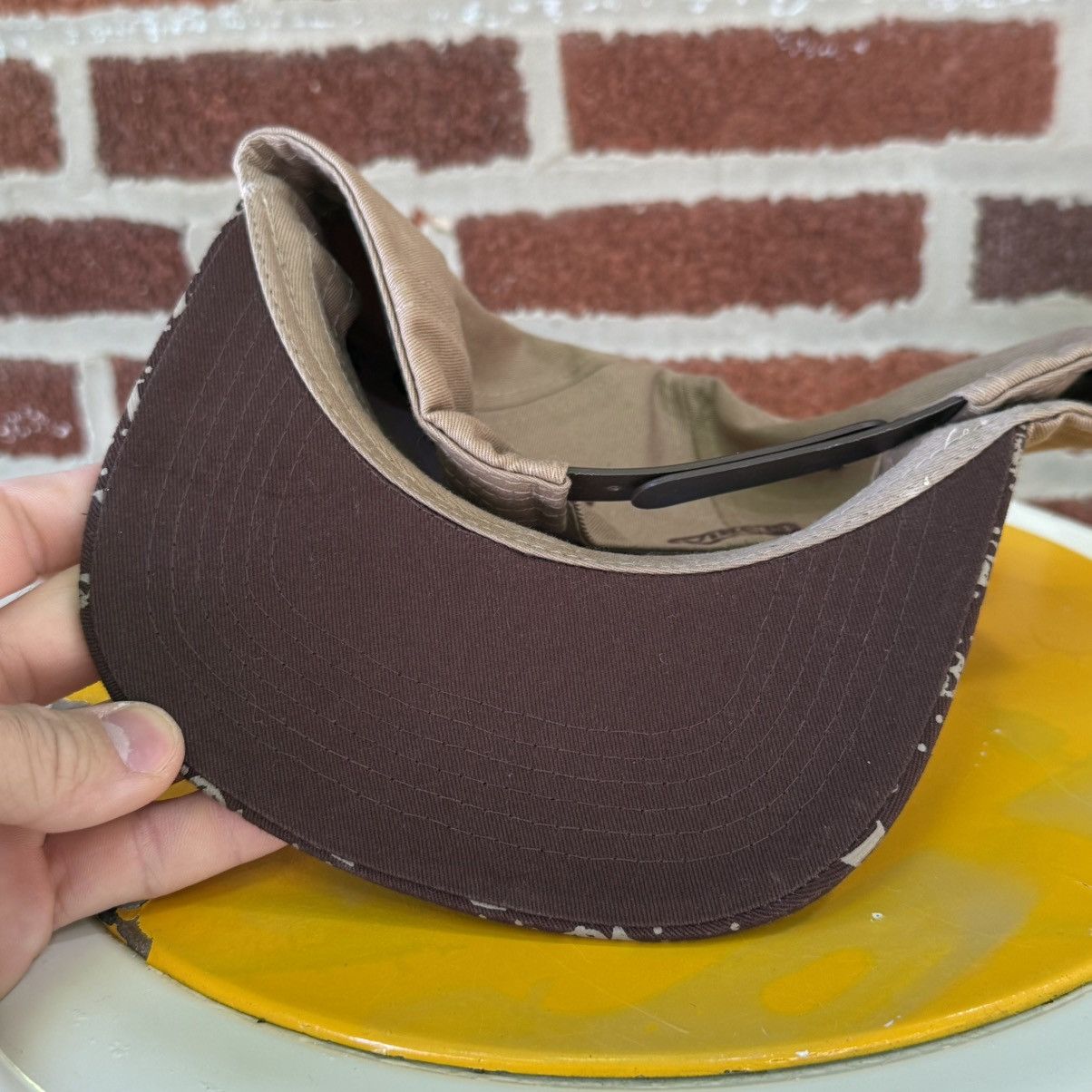 Vintage Top Level Good Vibes Only Snapback Hat Tan Brown Red Green Size ONE SIZE - 4 Thumbnail
