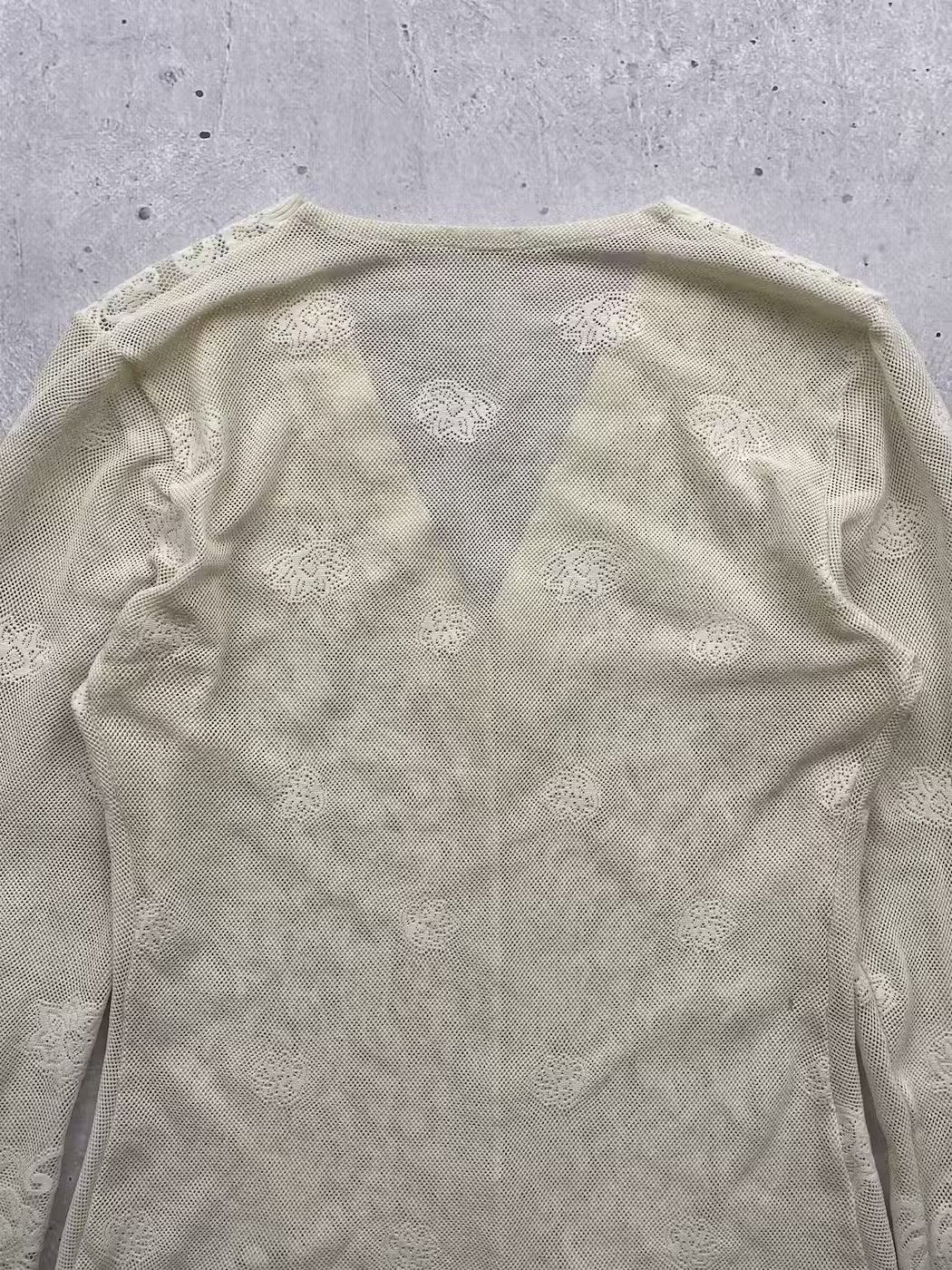 Japanese Brand × Vintage Vintage Mesh Lace Long Sleeve Size US S / EU 44-46 / 1 - 6 Thumbnail