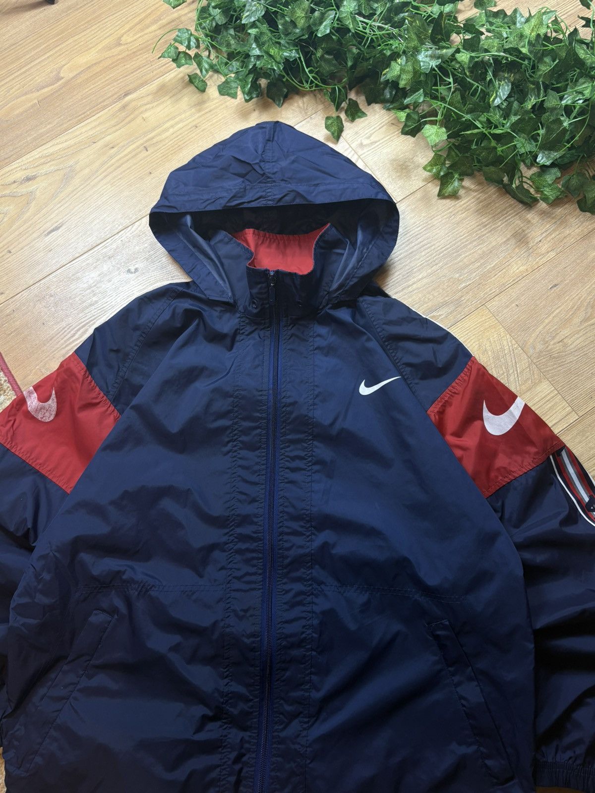 Nike 90s Nike Vintage USA Track Nylon Lampas Jacket Drill Y2K Size US M / EU 48-50 / 2 - 5 Thumbnail