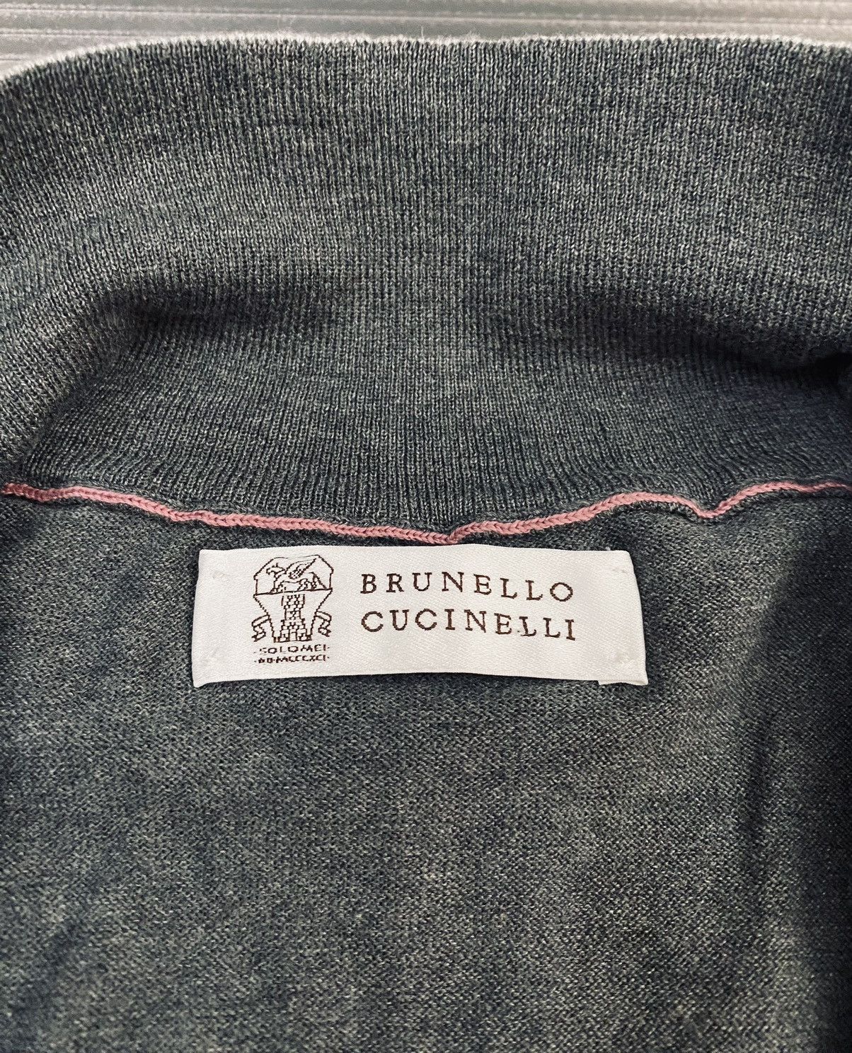 Brunello Cucinelli Brunello Cucinelli 🇮🇹 grey dual zip frosted sweatshirt 56 NEW Size US XL / EU 56 / 4 - 2 Thumbnail