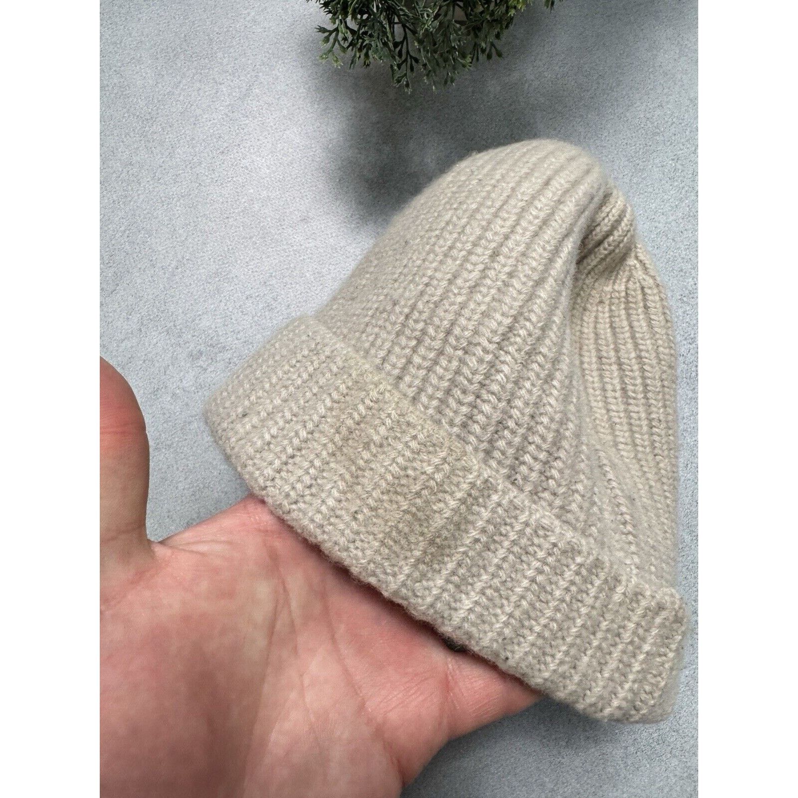 Stone Island Stone Island Patch Program Wool Hat Grey Men Size ONE SIZE - 6 Thumbnail