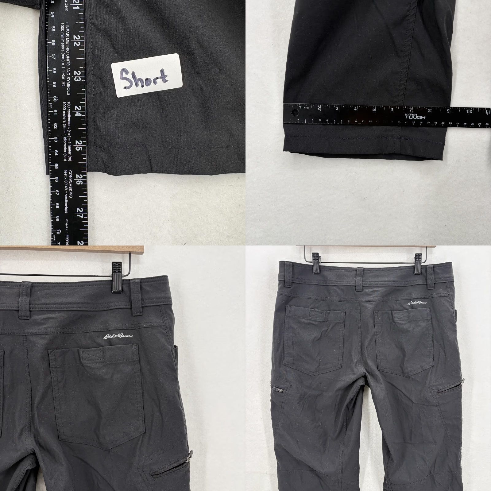 Eddie Bauer Eddie Bauer First Ascent Pants Mens 34x26 Black Cropped Hiking Nylon Stretch Pants Size US 34 / EU 50 - 9 Thumbnail