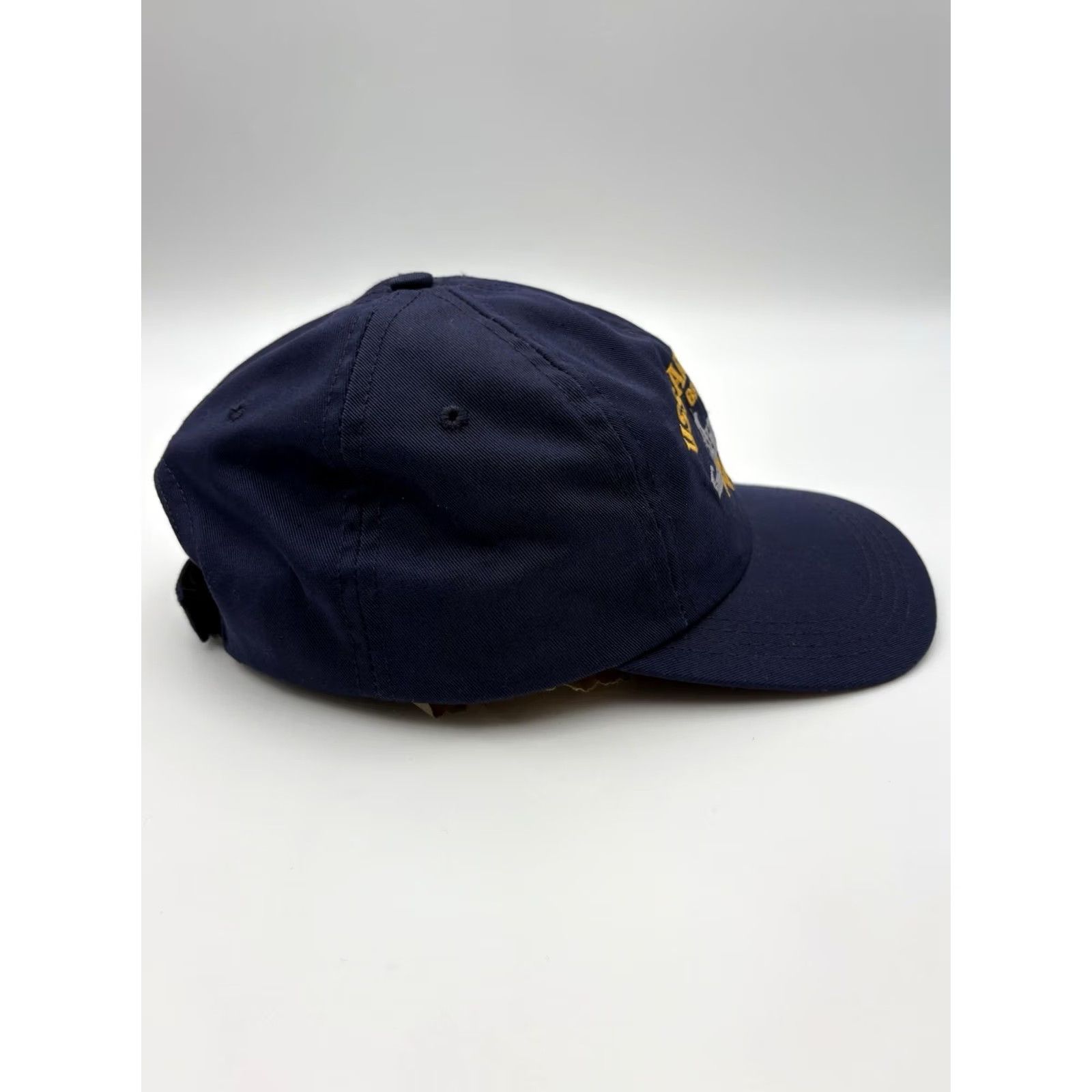 Vintage VINTAGE USS Arizona BB39 Pearl Harbor Hawaii Navy Blue StrapBack Hat Made USA Hat One Size Men Adjustable Blue USA Size ONE SIZE - 4 Thumbnail