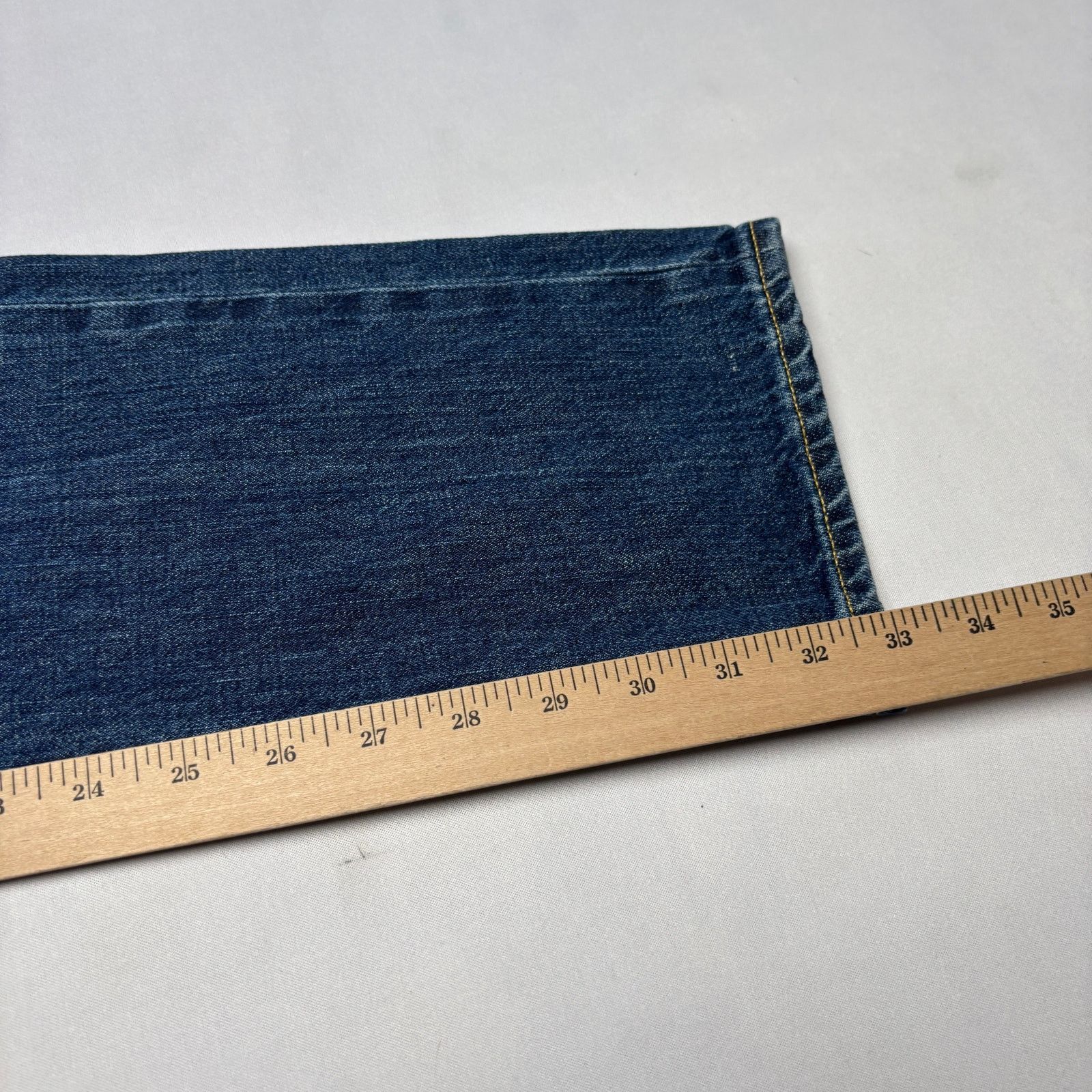 Sid Mashburn $325 Sid Mashburn Japanese Selvedge Deep Indigo Jeans 33x32 Size US 33 - 9 Thumbnail