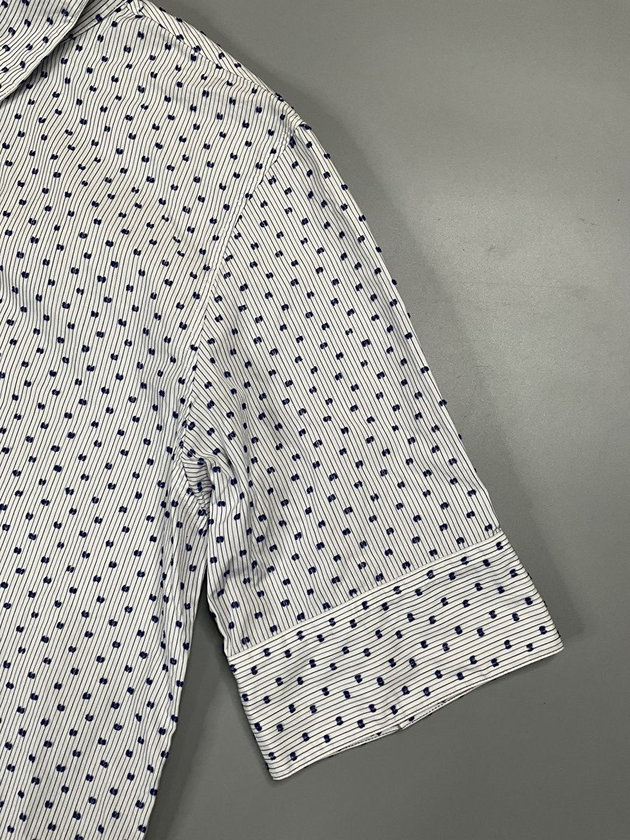 Celine Celine x Phoebe Philo Flocky Dot Striped Shirt Size US S / EU 44-46 / 1 - 3 Thumbnail