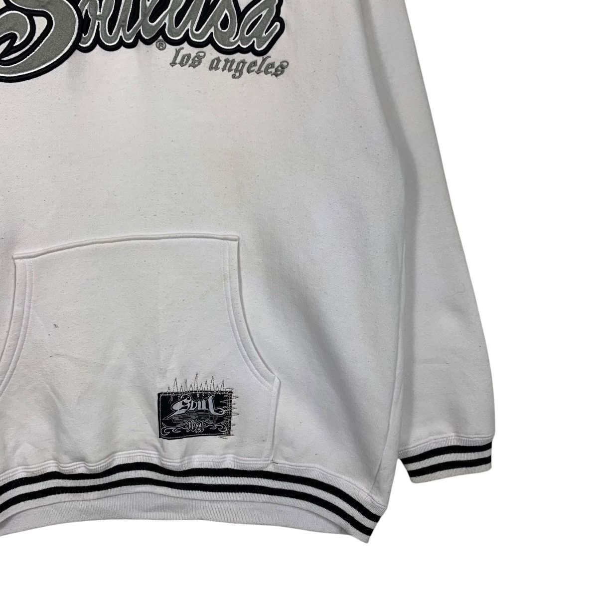 Japanese Brand SOUL USA Los Angeles Big Logo Pullover Hoodies #1770-C78 Size US L / EU 52-54 / 3 - 4 Thumbnail