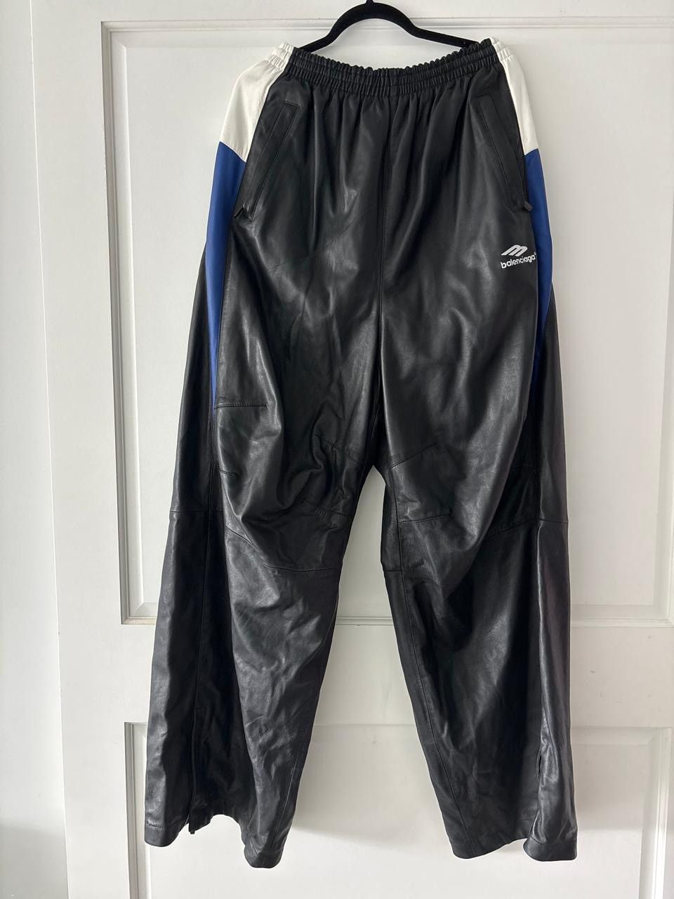 Balenciaga 3B Icon Sports Leather Track Suit Pants Size US 30 / EU 46 - 3 Thumbnail