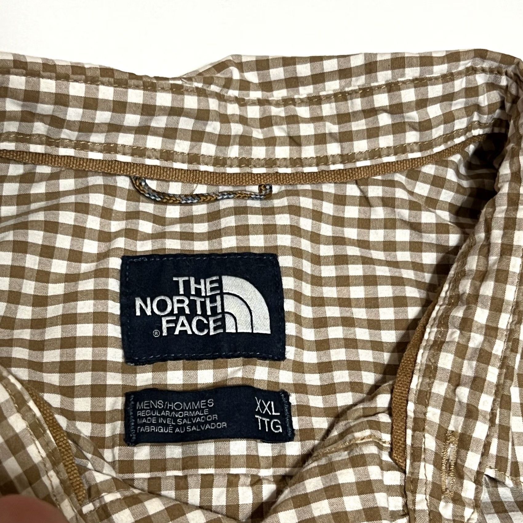 The North Face The North Face Shirt Men's 2XL Button-Up Brown Check Long Sleeve Cotton 100% Pocketed Casual Size US XXL / EU 58 / 5 - 7 Thumbnail