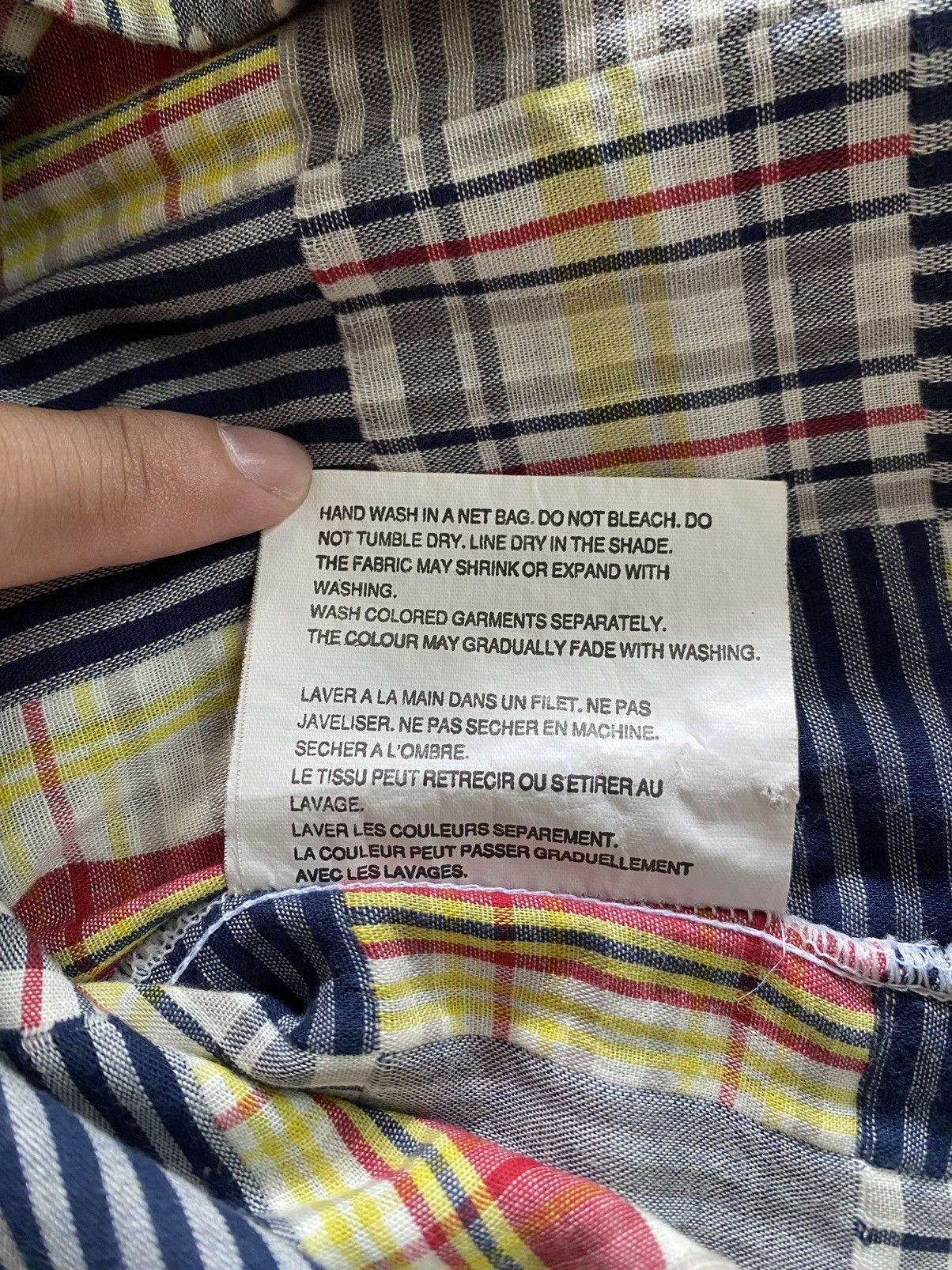 Comme des Garcons Vintage Comme des Garcons button homme plus patchwork shirt Size US M / EU 48-50 / 2 - 8 Thumbnail