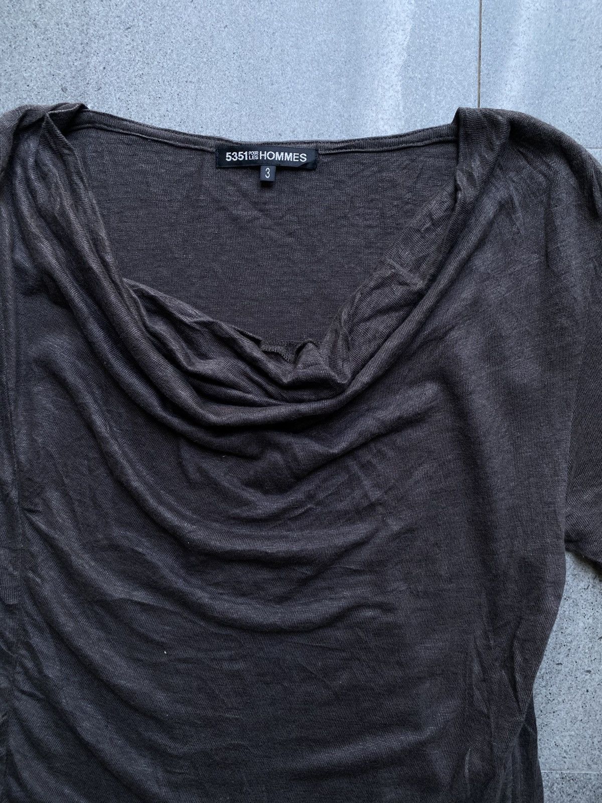 5351 POUR LES HOMMES 5351 Homme Draped Tee Size US L / EU 52-54 / 3 - 2 Thumbnail