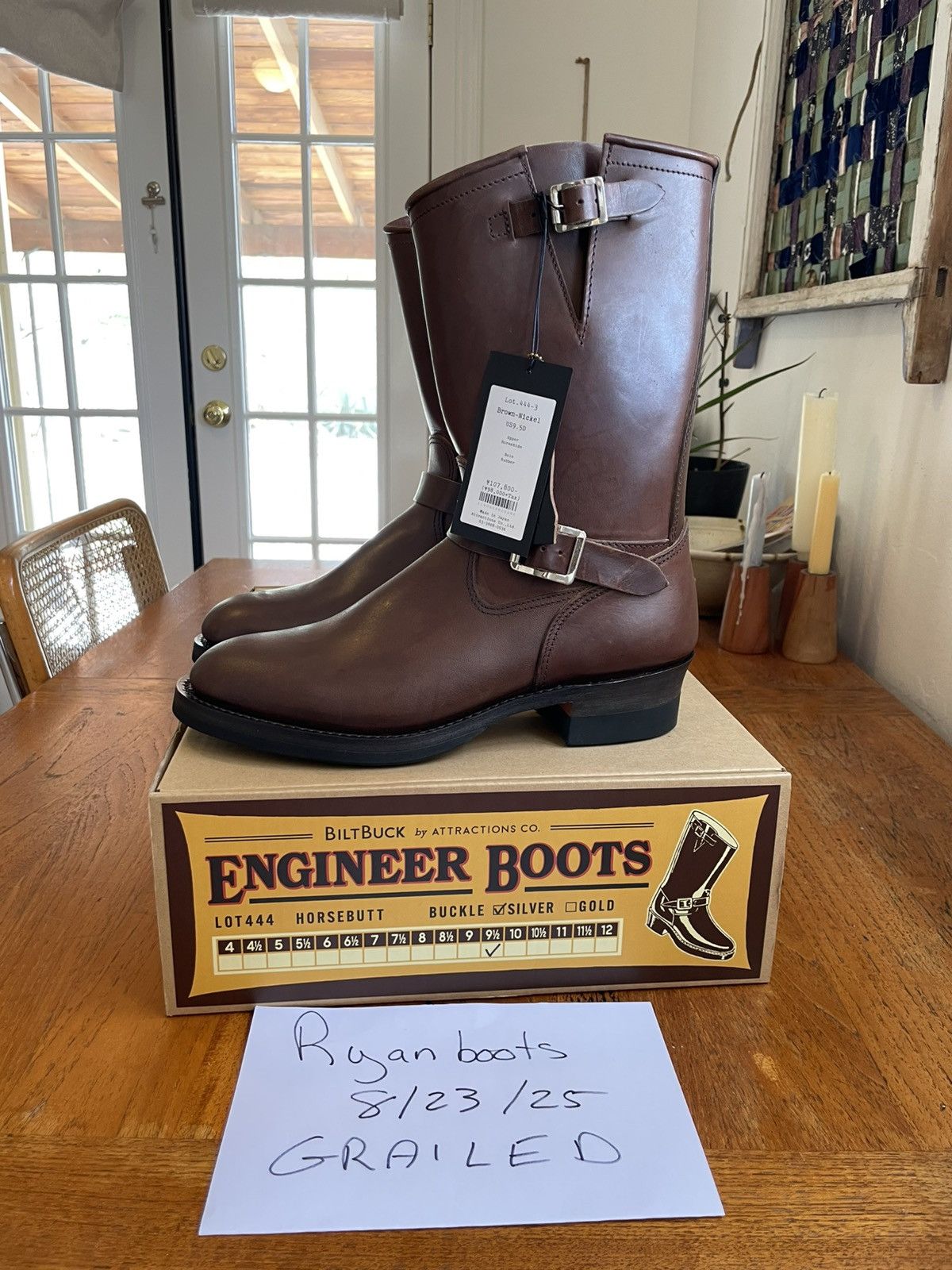 ATTRACTIONS Attractions BILTBUCK Lot 444 size 9.5- Horsebutt Brown