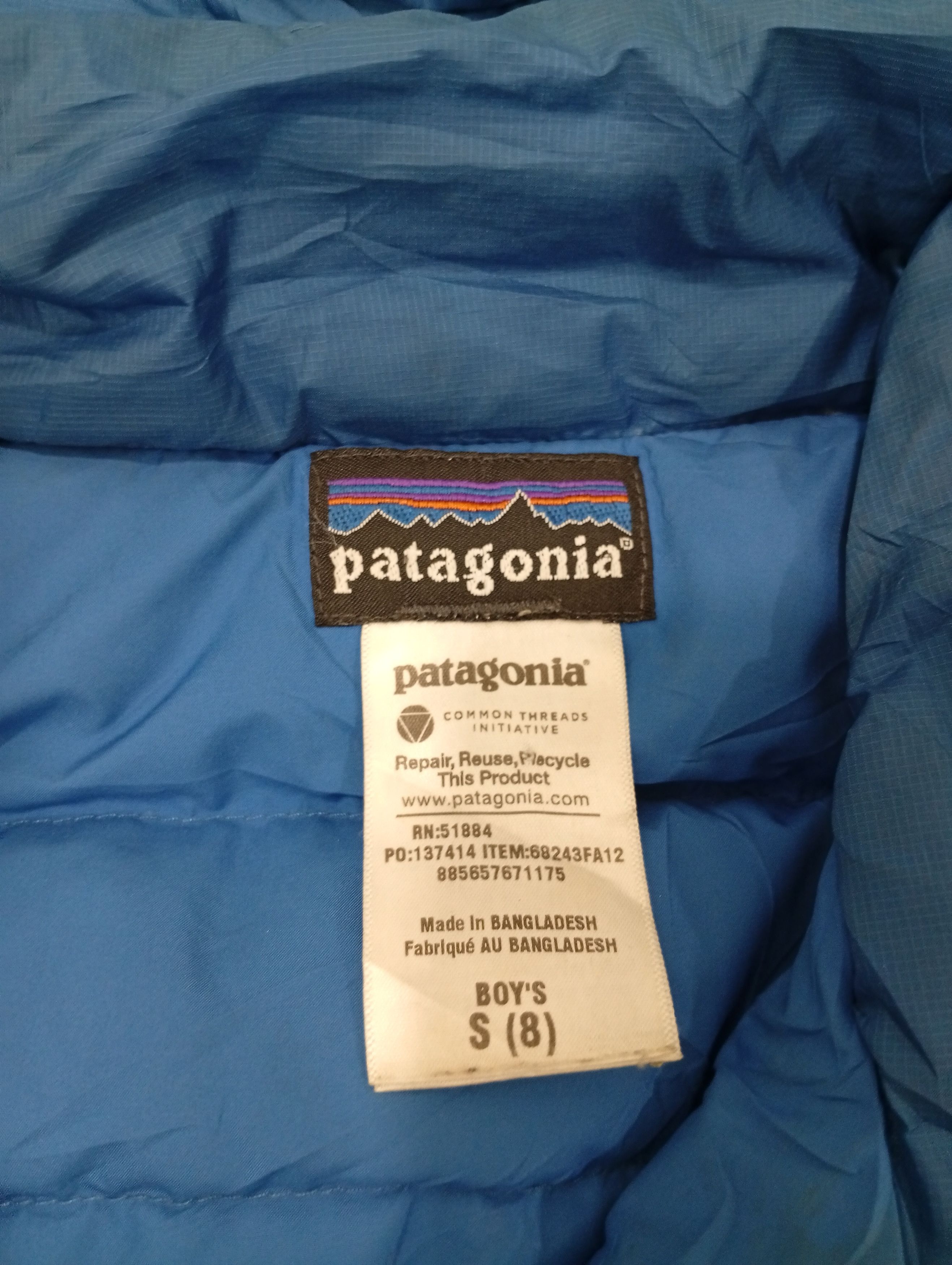 Patagonia 🔥🔥Patagonia Boys Kids Puffer Jacket Size US S / EU 44-46 / 1 - 21 Thumbnail