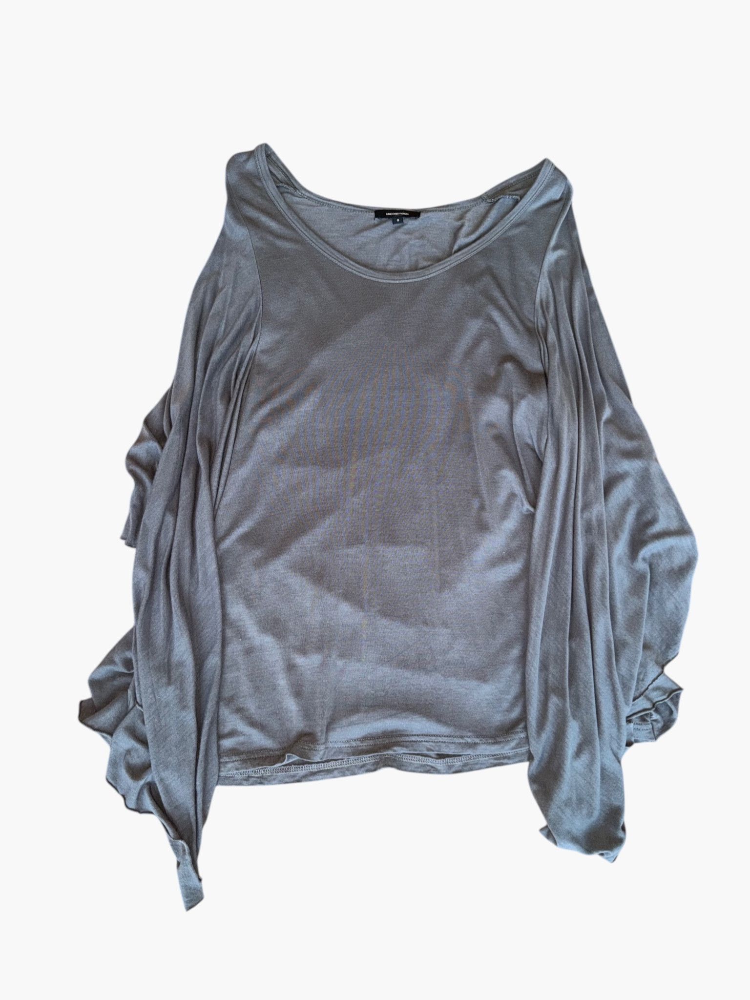 Unconditional Unconditional London - Draped Avant-Garde Tank Top (Grey) Size US S / EU 44-46 / 1 - 1 Thumbnail
