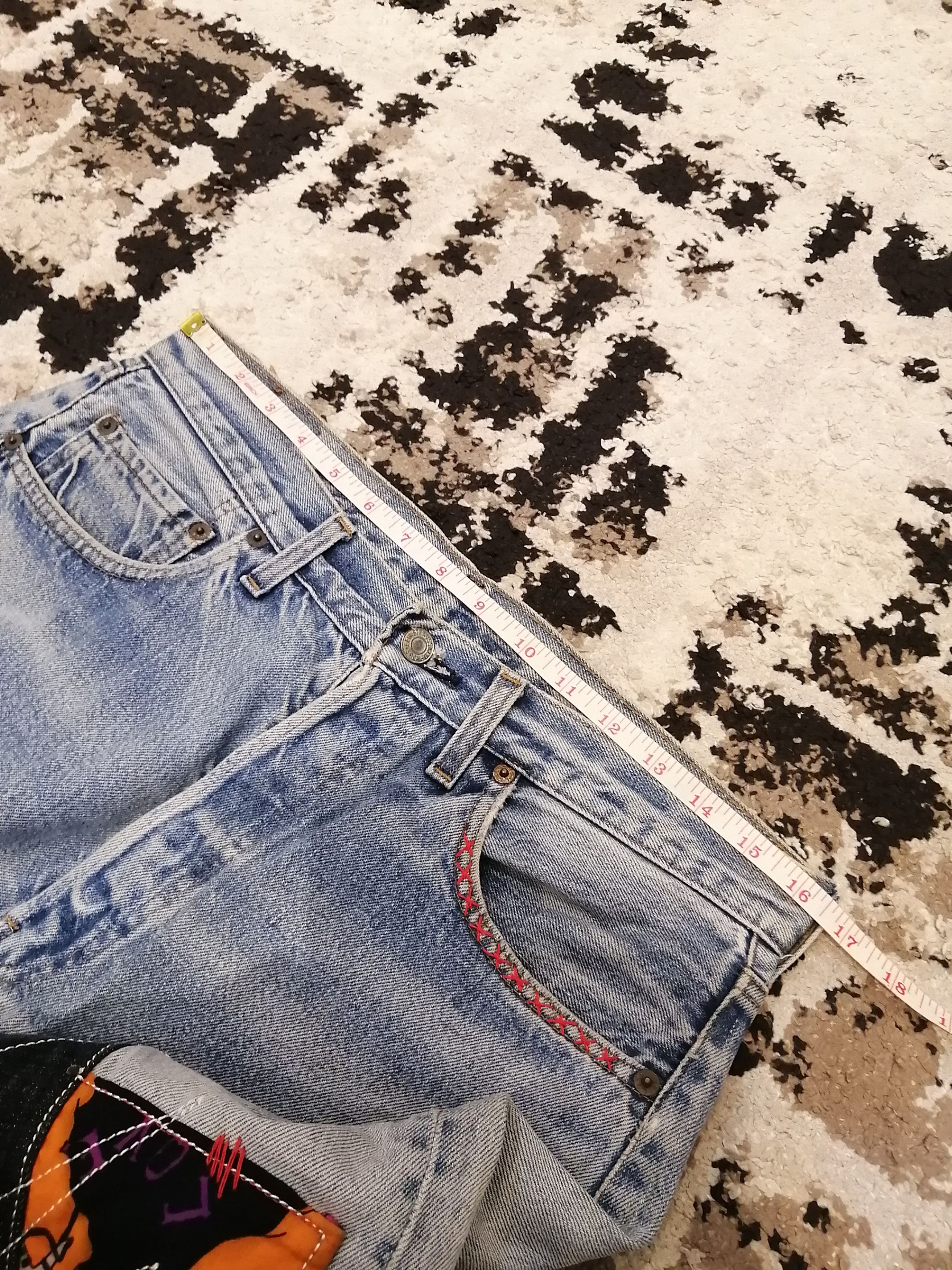 Levi's Vintage Clothing Levis Vintage 501 Redline Custom Boro Patchwork Jeans Size US 34 / EU 50 - 23 Thumbnail