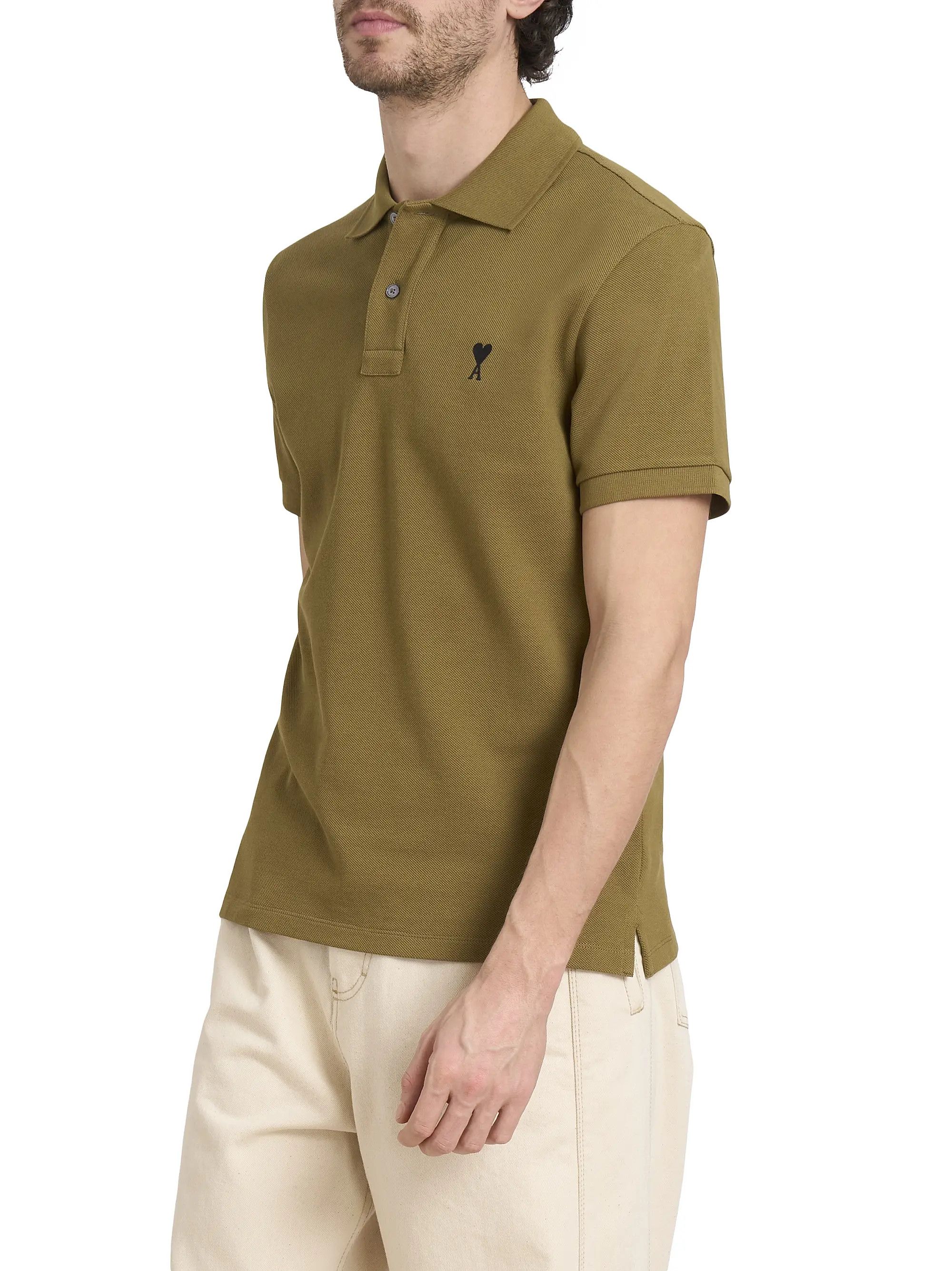 AMI os11x0226 ADC Logo Polo Shirt in Bronze Size US M / EU 48-50 / 2 - 4 Thumbnail