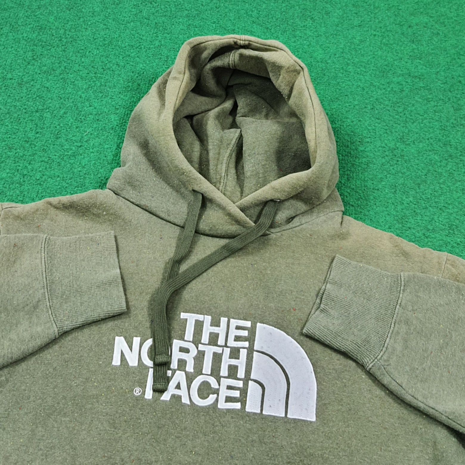The North Face Vintage The North Face Hoodie Speckled Olice Green C288N23 Size US L / EU 52-54 / 3 - 5 Thumbnail