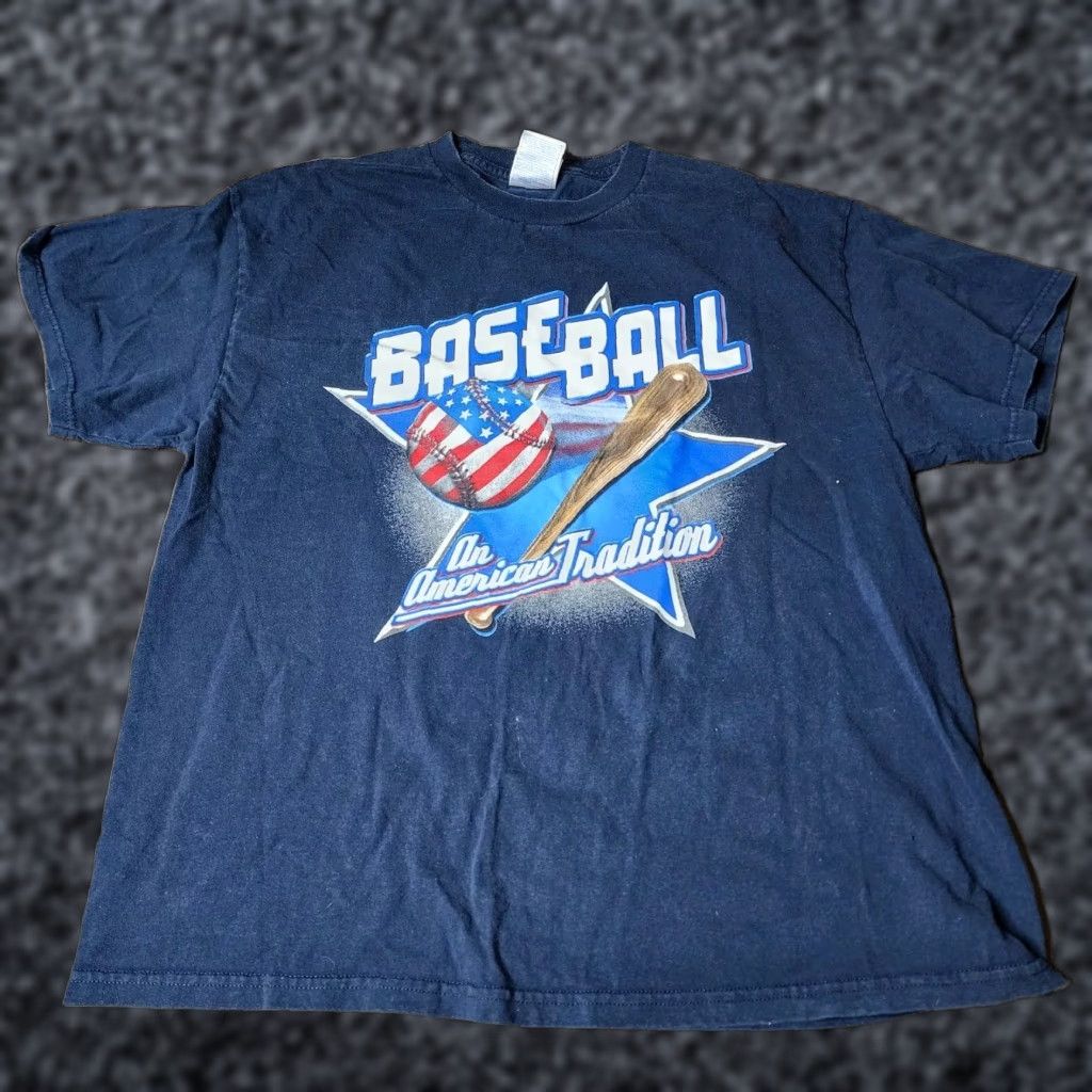 Vintage VINTAGE Tennessee River Baseball T Shirt Men's XL Blue Cotton Crew Neck Short Sleeve Distressed USA Sports Classic T-Shirt Size US XL / EU 56 / 4 - 1 Thumbnail