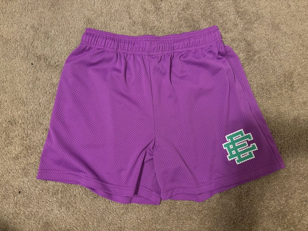 Eric Emanuel Eric Emanuel purple/green mesh shorts Size US 36 / EU 52 - 1 Thumbnail