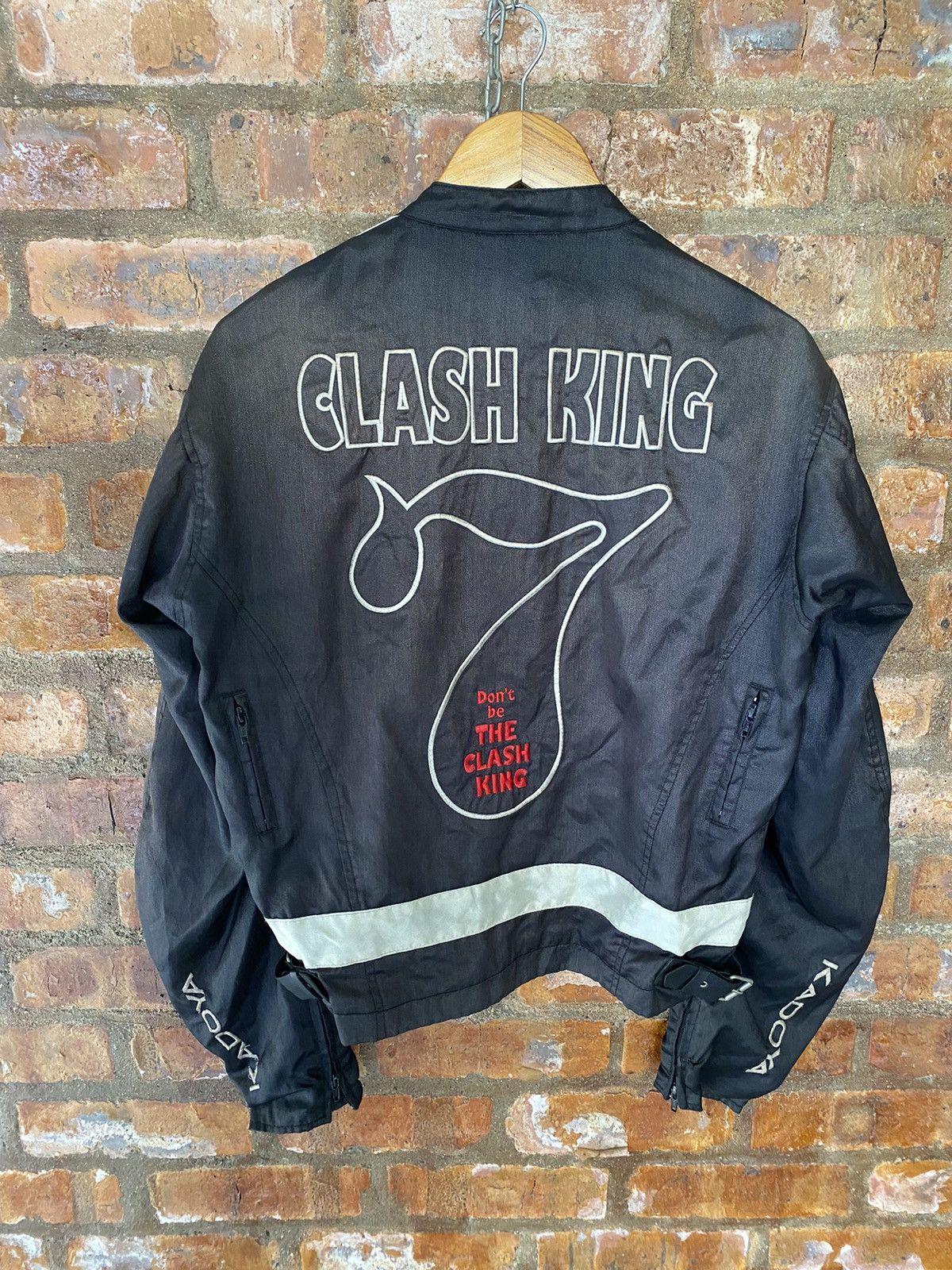 Japanese Brand × Kadoya Vtg Kadoya Clash King Skull Embroidered patches motorcycles Size US L / EU 52-54 / 3 - 16 Thumbnail