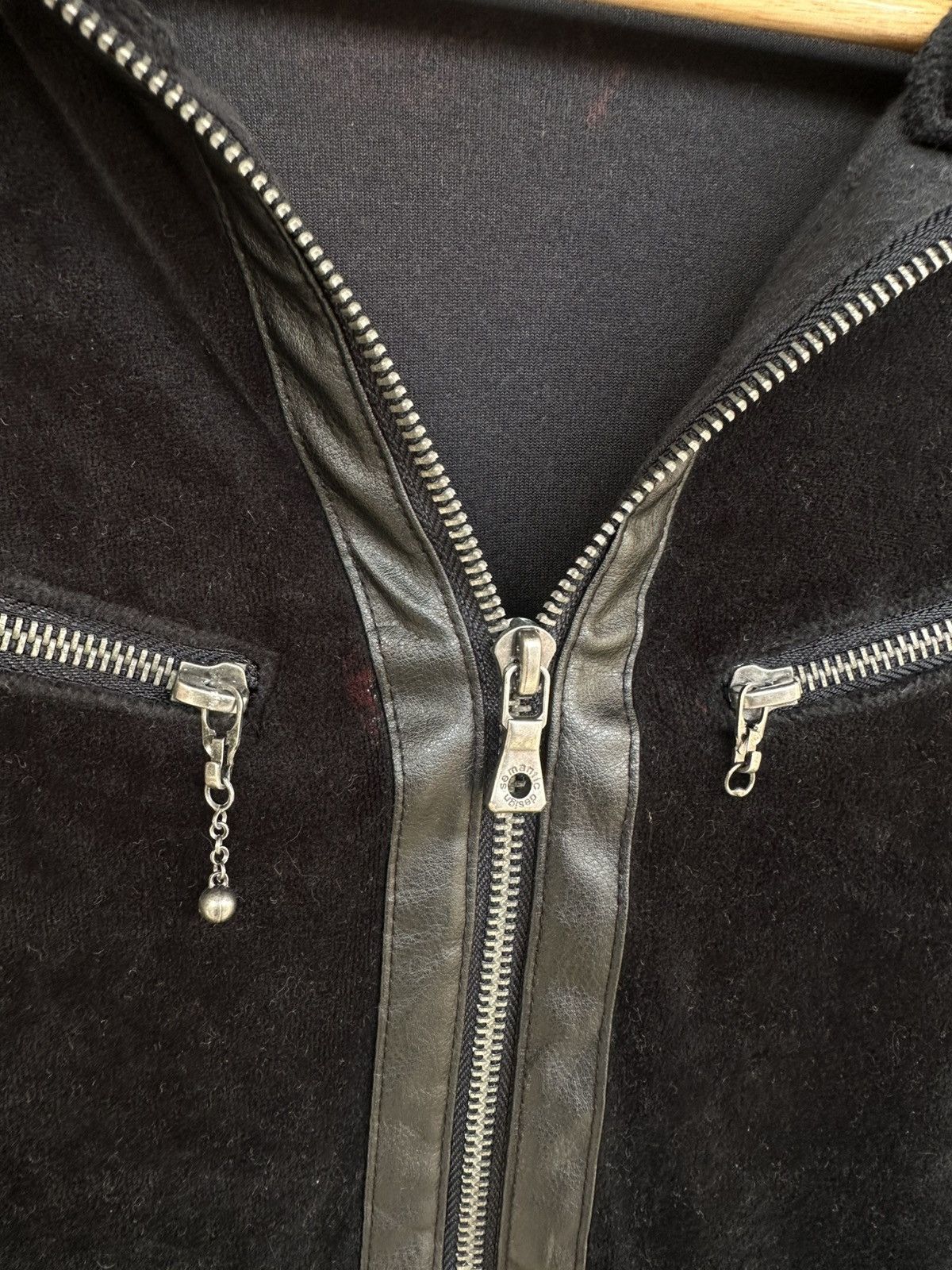 semanticdesign 👹Semanticdesign Velvet Black Hooded Jacket Size US M / EU 48-50 / 2 - 11 Thumbnail