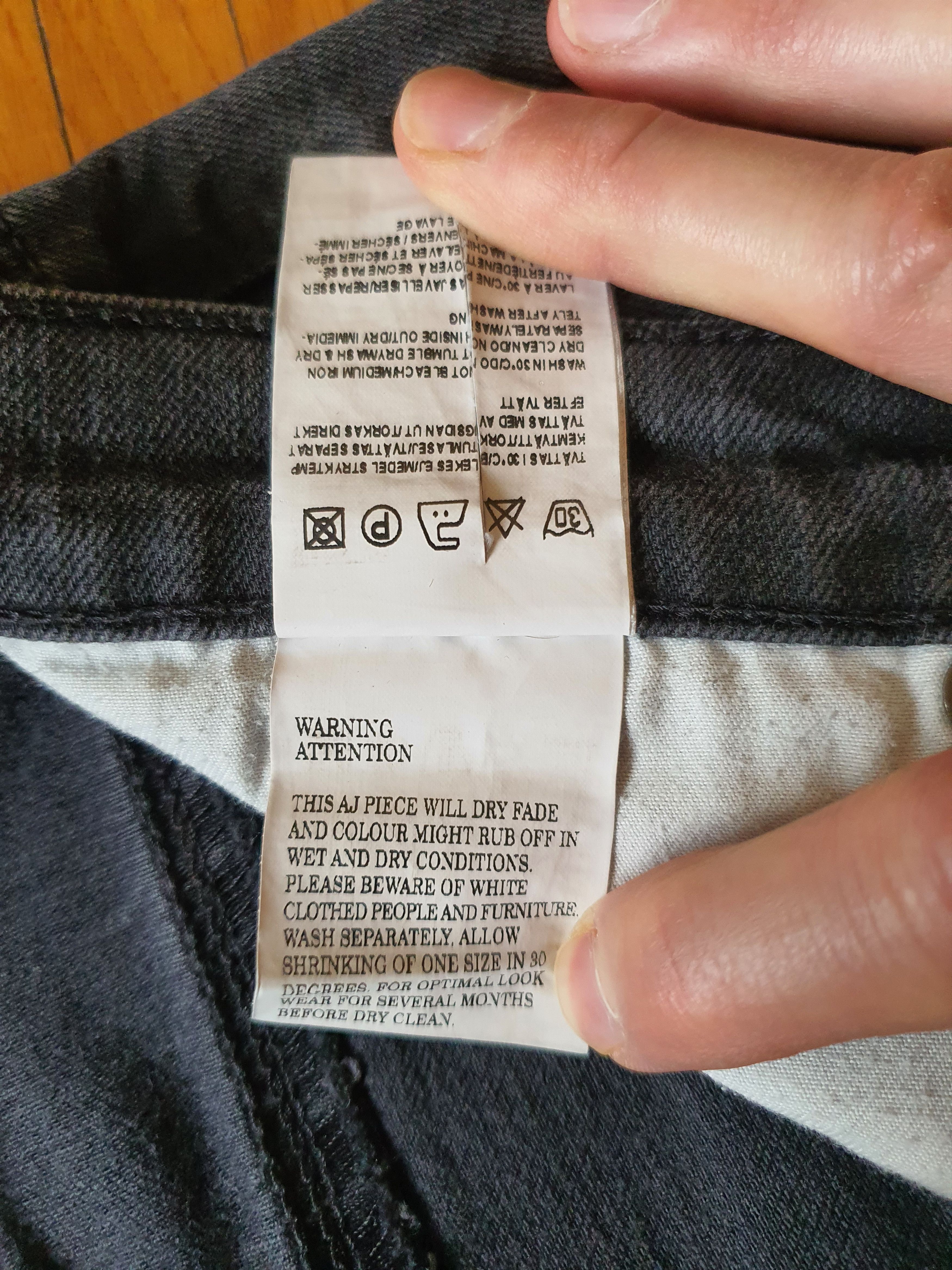 Acne Studios MAX CASH Denim Jeans (Slim Fit, Dry Fade) - Sz W34 L30 Size US 34 / EU 50 - 7 Thumbnail