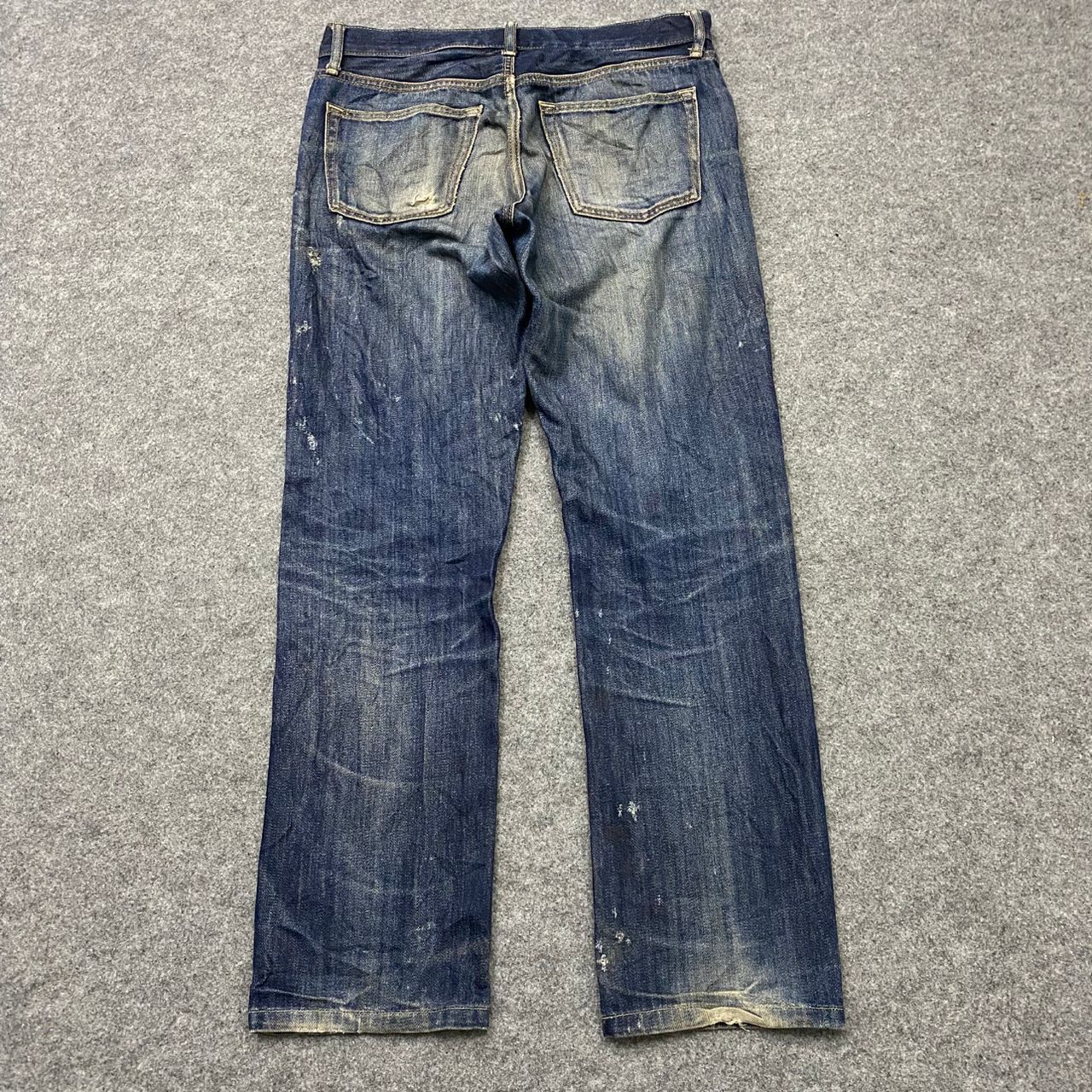 Japanese Brand Vintage Uniqlo Distressed Denim Kurt Cobain Style Size US 33 - 2 Thumbnail