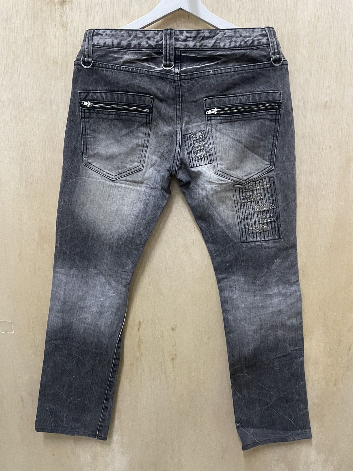 Vintage Placeplan RED LABEL Distressed Jeans Size US 32 / EU 48 - 4 Thumbnail
