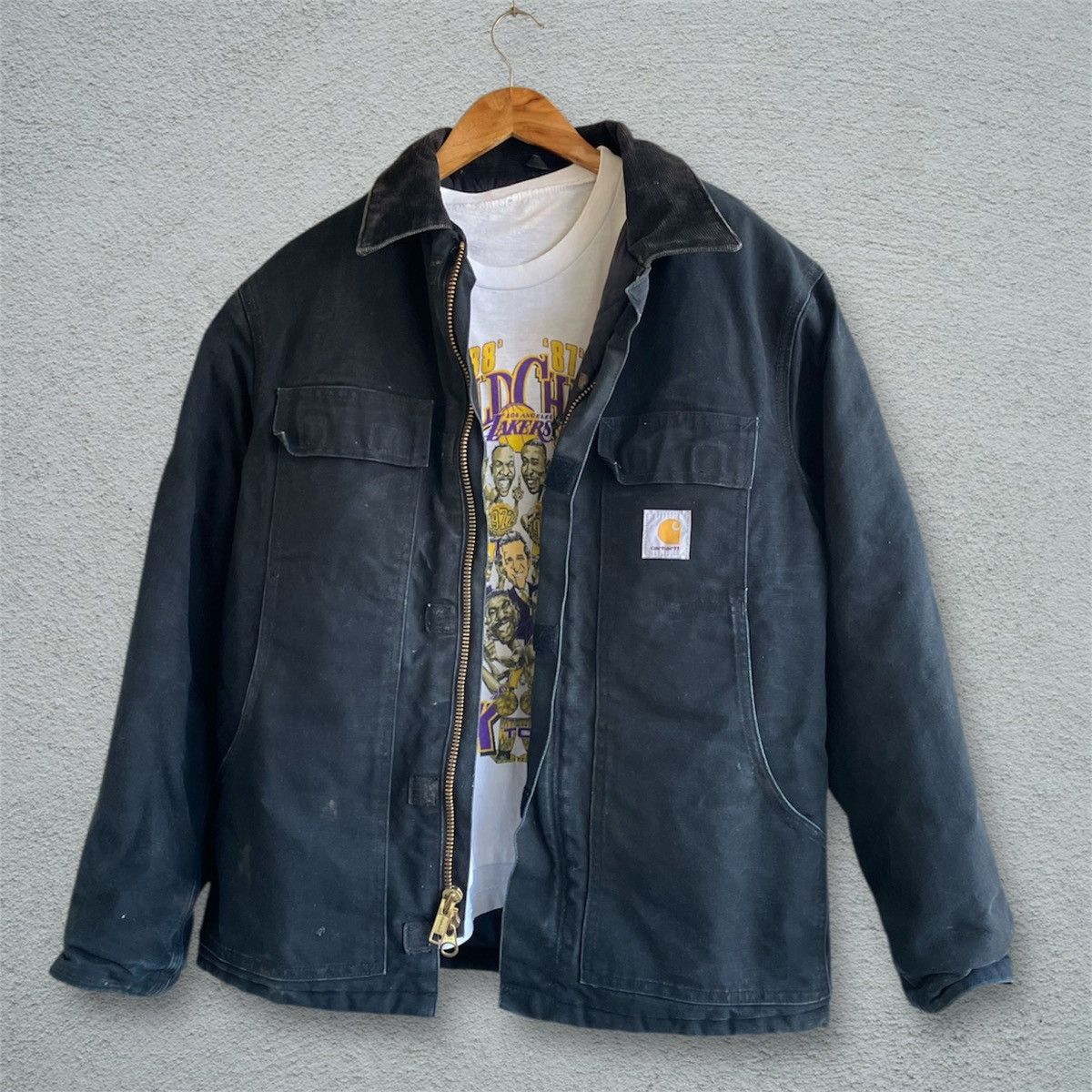 Carhartt Vintage Carhartt Arctic Jacket BLK L Corduroy Collar Y2K Size US L / EU 52-54 / 3 - 3 Thumbnail