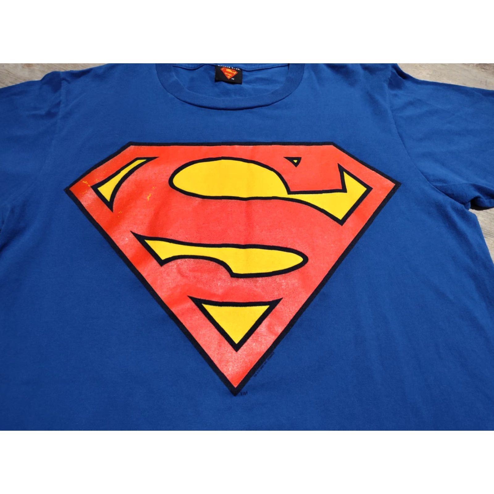 Vintage VINTAGE Warner Bros Superman Big Logo Shirt Mens Large Blue Adult Large Cotton Crew Neck Short Sleeve VGUC Size US L / EU 52-54 / 3 - 3 Thumbnail