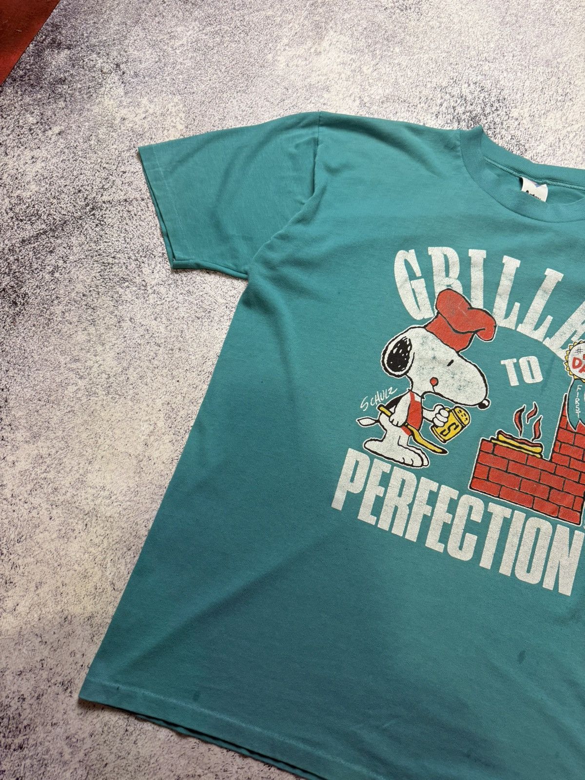 Vintage Vintage Snoopy shirt #1 Dad to perfection 80s Peanuts USA L Size US L / EU 52-54 / 3 - 9 Thumbnail