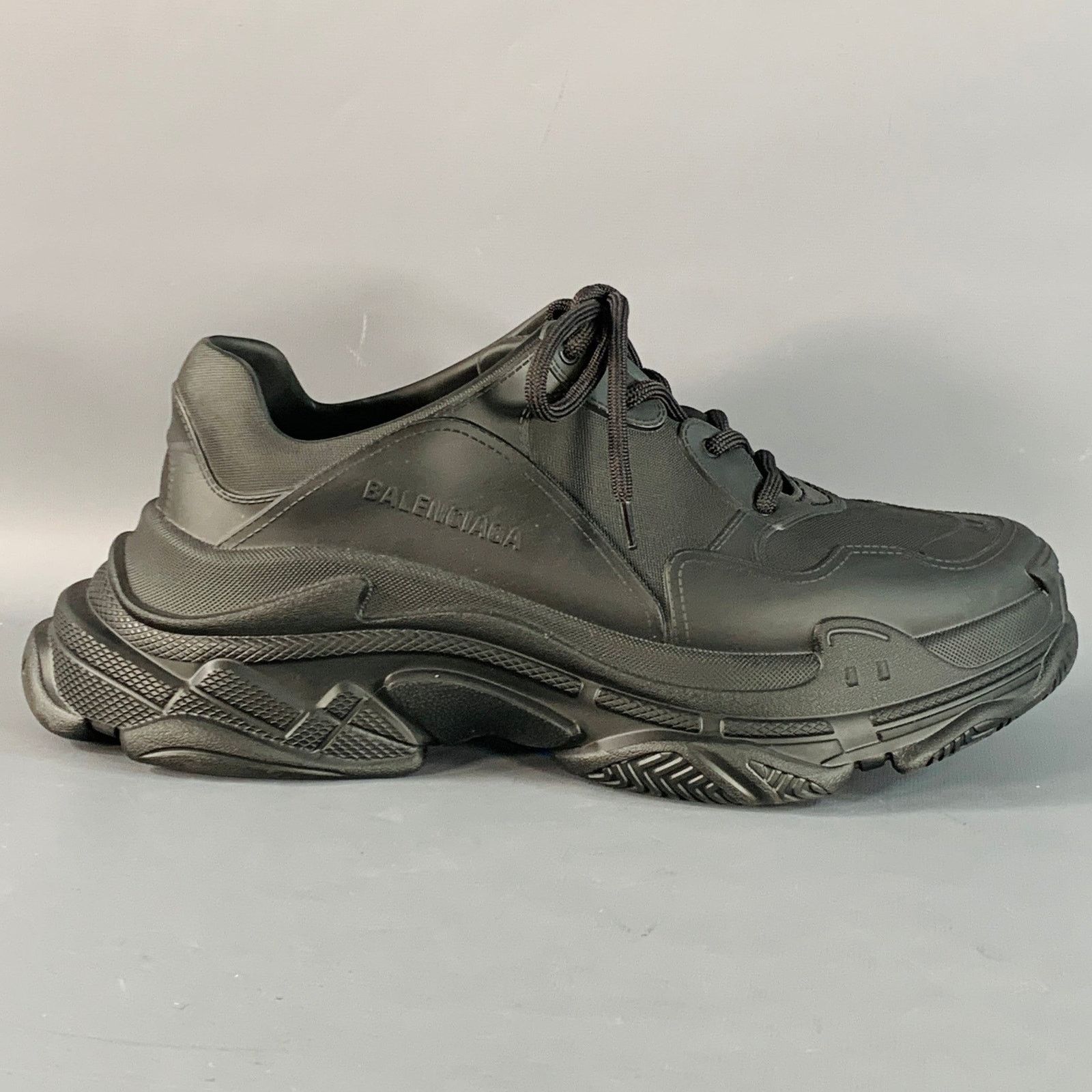 Balenciaga BALENCIAGA Size 11 Triple S Mold Black EVA Chunky Sneakers Size US 11 / EU 44 - 2 Thumbnail