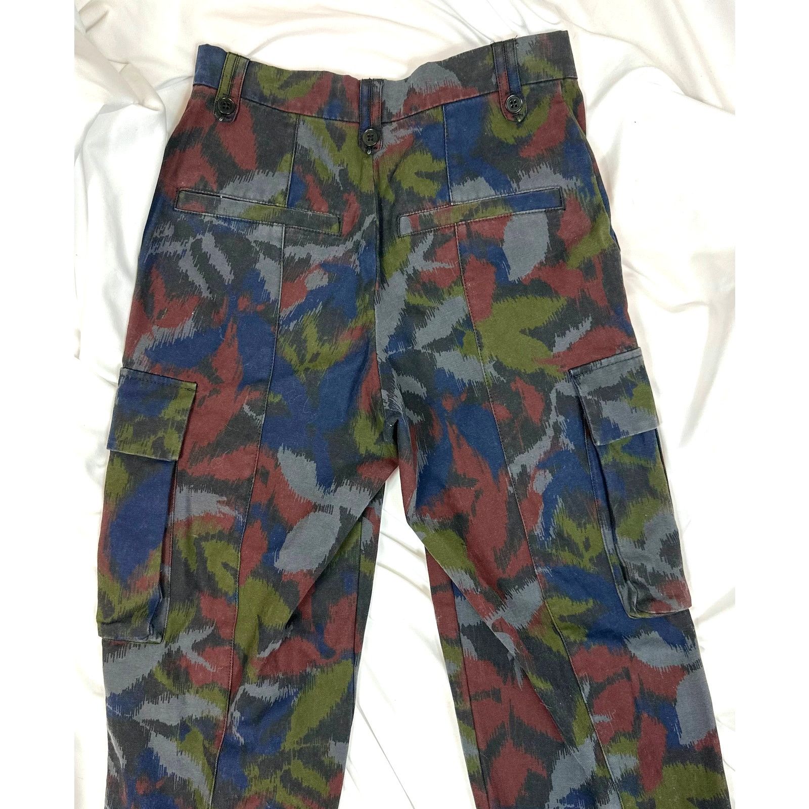 Zadig & Voltaire Zadig & Voltaire Pilote Canvas Cargo Pants Dark Camo 34 (8) Size 30" / US 8 / IT 44 - 20 Thumbnail
