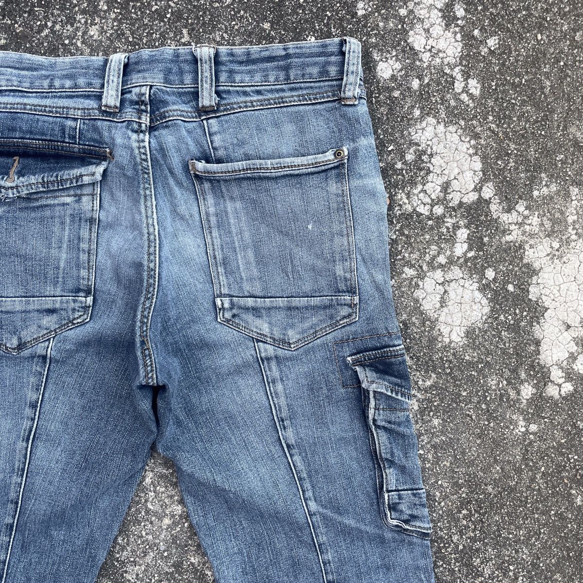 Japanese Brand Vintage Unbranded Tactical Mulitpocket Distressed Denim Size US 32 / EU 48 - 7 Thumbnail