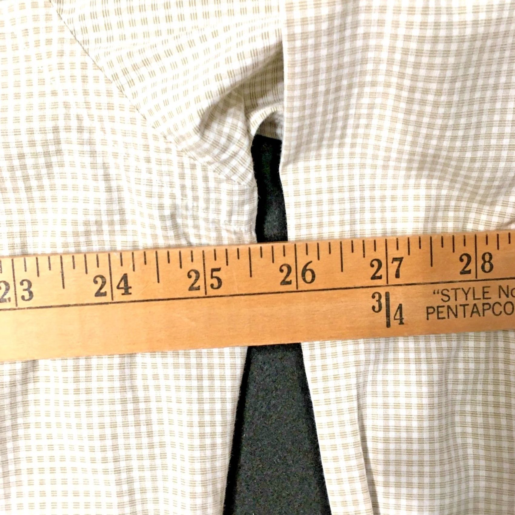 Nordstrom VINTAGE Mens John W. Nordstrom Beige Button Up Shirt 16 1/2 32-33 Geometric Non-Iron Dress Shirt Mens Size US XL / EU 56 / 4 - 5 Thumbnail