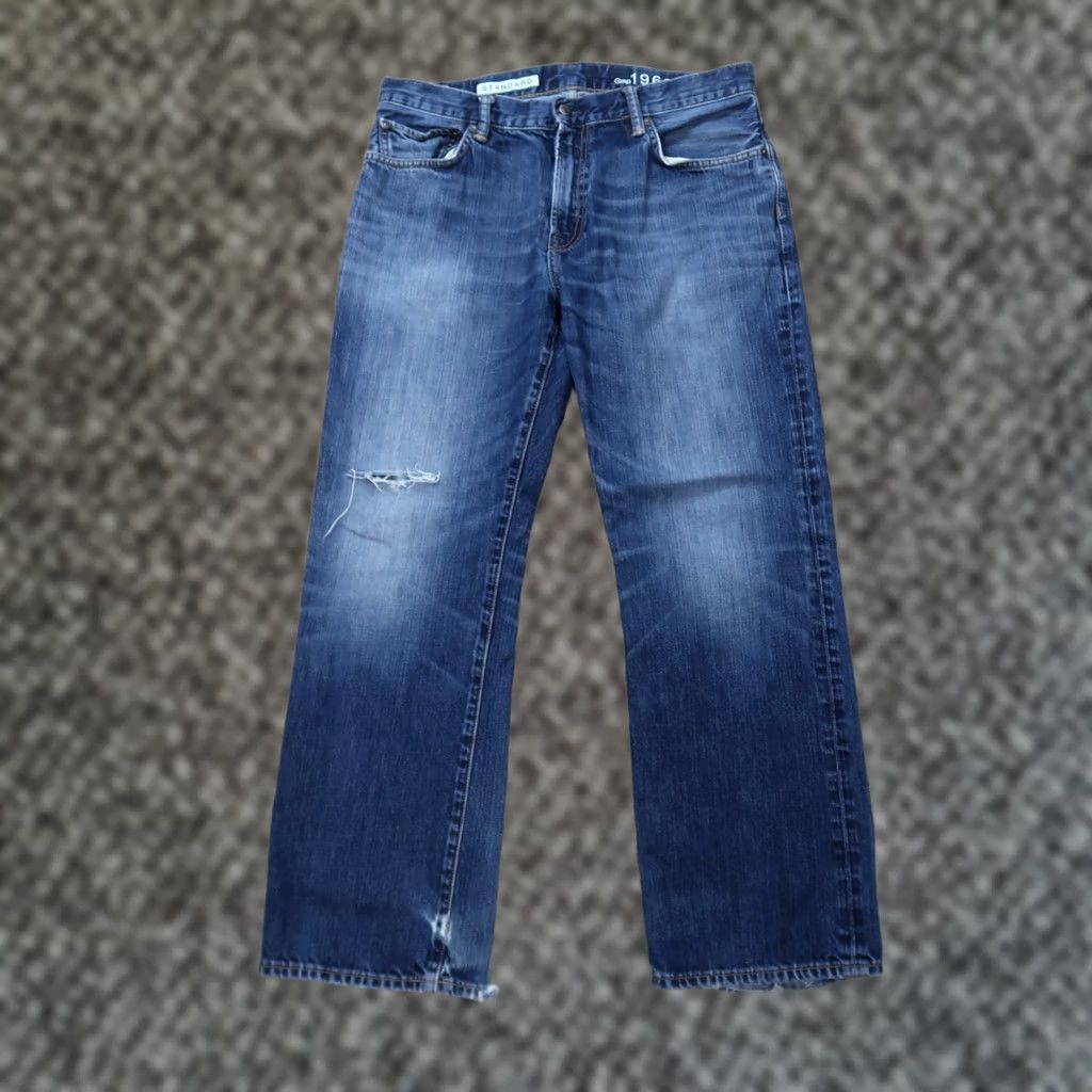 Gap Gap 1969 Jeans Men’s 34x30 Blue Denim Straight Leg Dark Wash Regular Rise 5-Pocket Shirt? Size US 34 / EU 50 - 1 Thumbnail