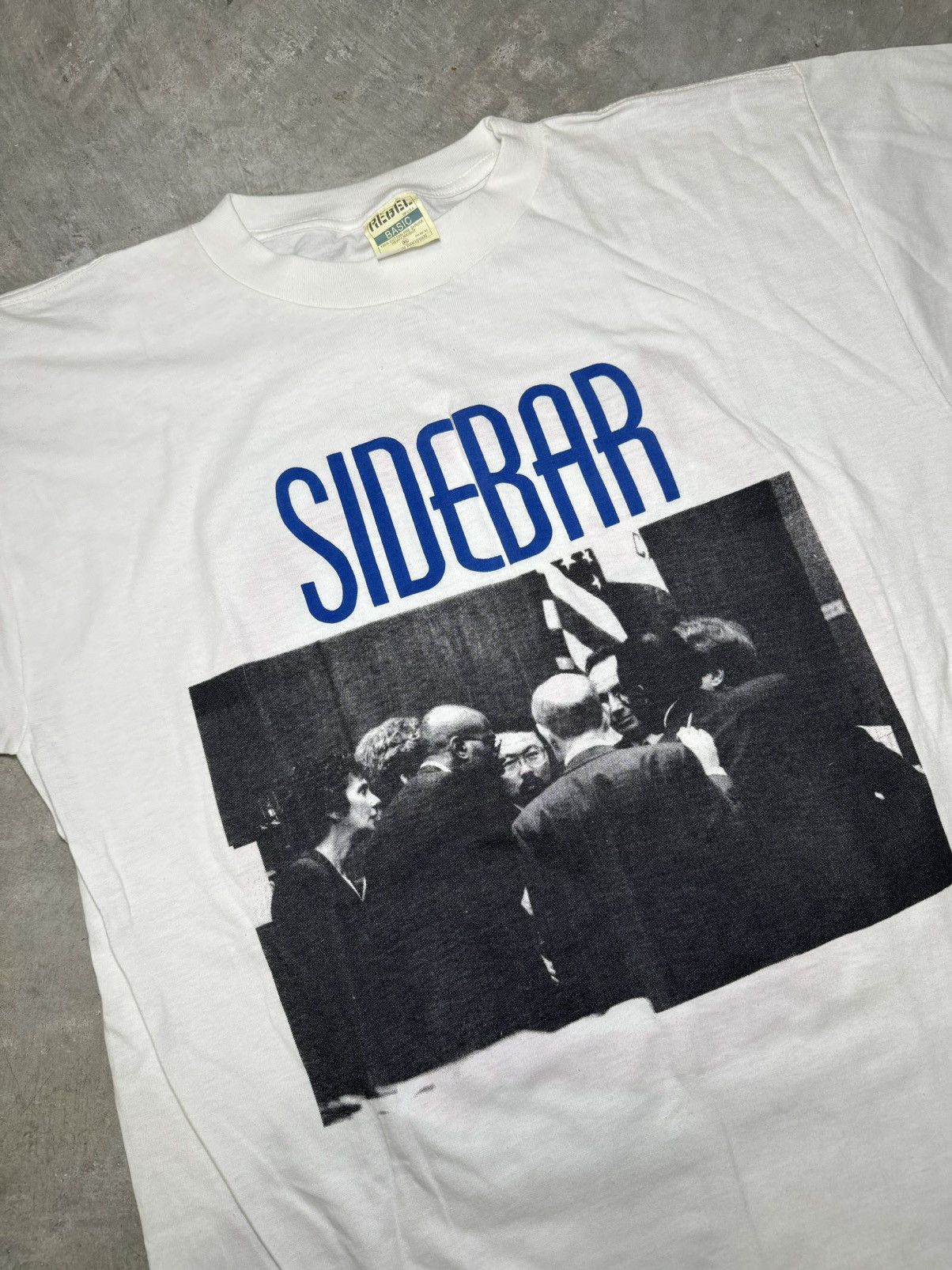 Vintage 90s OJ Simpson Trial Sidebar double sided single stitch rare Size US XL / EU 56 / 4 - 4 Thumbnail