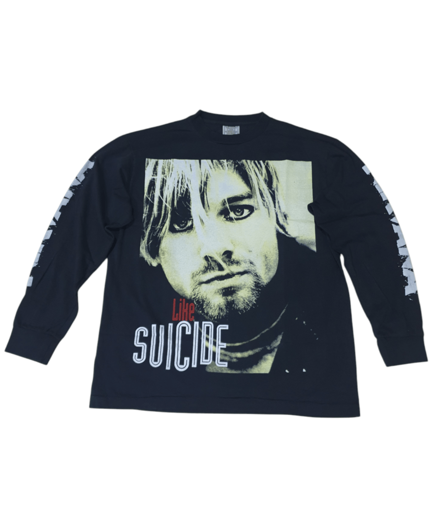 Vintage 90s Nirvana Suicide boot Long Sleeve T Shirt
