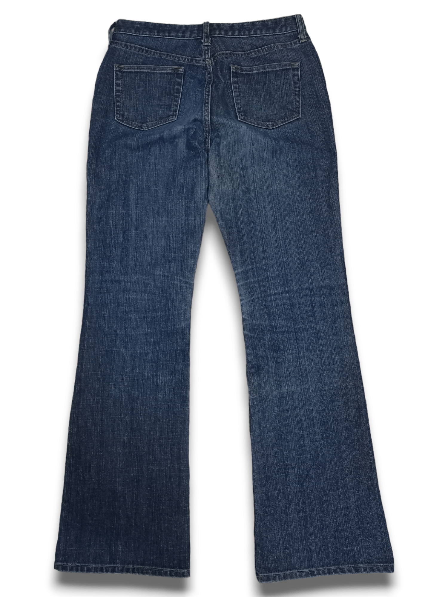 Japanese Brand × Uniqlo Vintage Japanese Uniqlo Blue Wash Distressed Flare Jeans Size US 28 / EU 44 - 2 Thumbnail