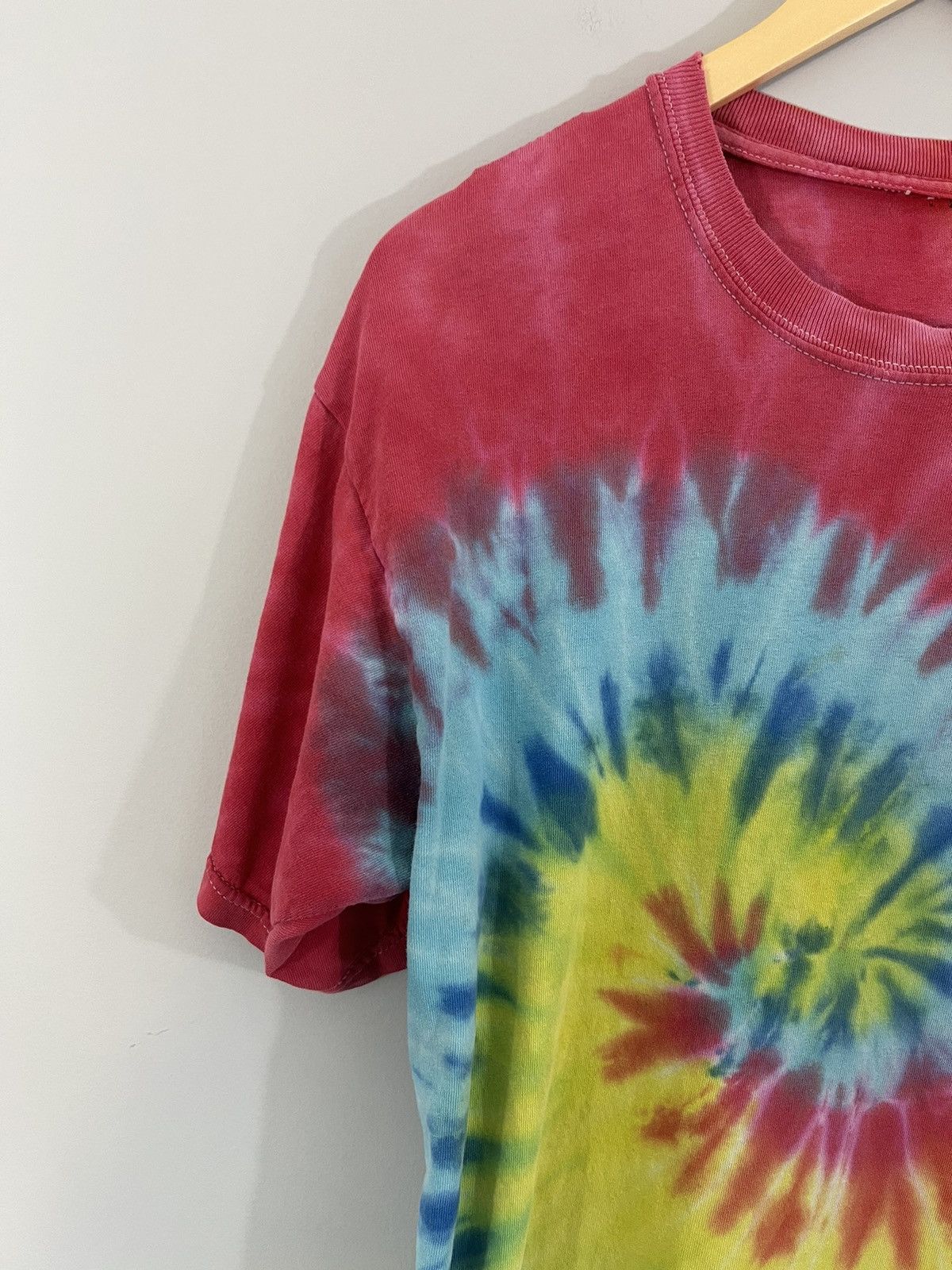 Vintage Thrashed Sun Faded Tie Dye Blank Tee Size US L / EU 52-54 / 3 - 5 Thumbnail