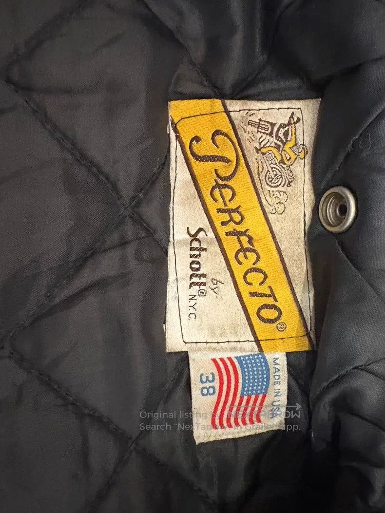 Schott Schott American cable-stayed leather jacket Size US M / EU 48-50 / 2 - 3 Thumbnail