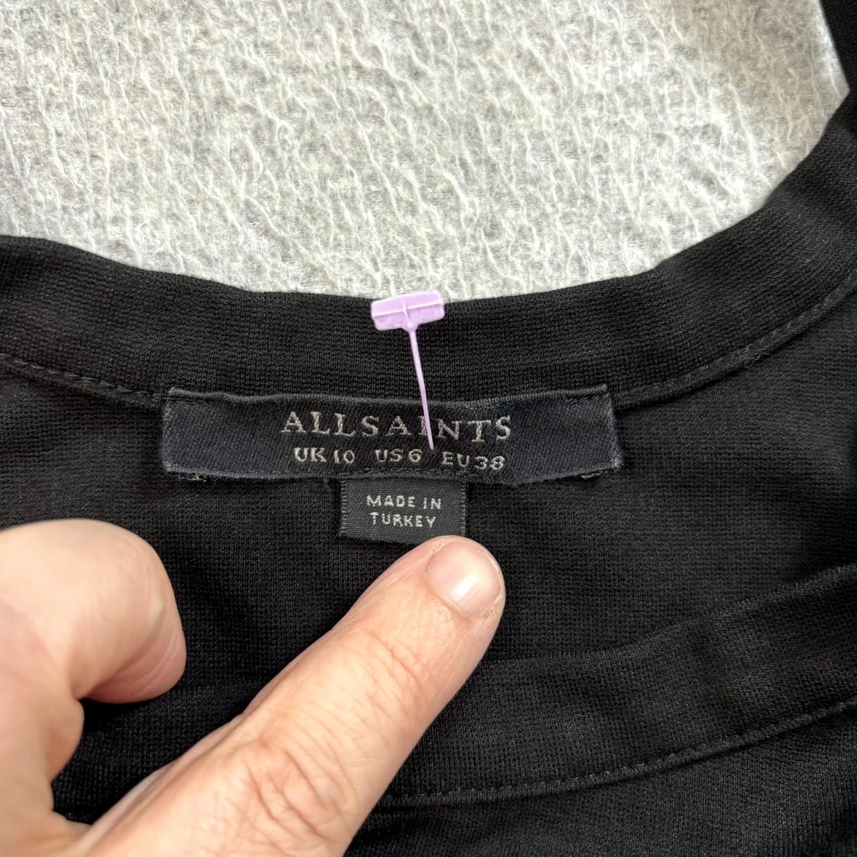 Allsaints AllSaints Dress Women US 6 UK 10 Black Hatti SL Side Snaps Fitted Club Party Y2K Dress Size M / US 6-8 / IT 42-44 - 3 Thumbnail