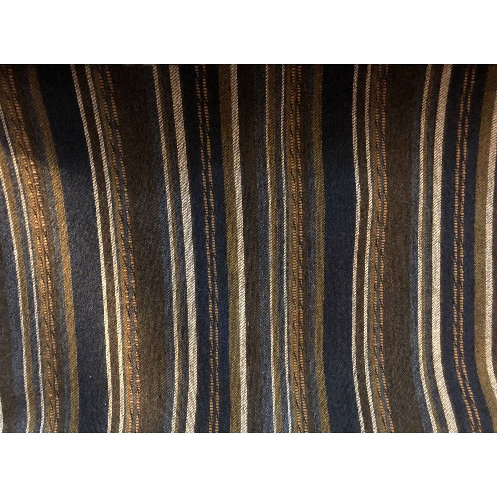 Express Express Wrap Skirt M Olive/Navy Stripe 26”W Wool Italy Career Boho Hippie Grunge Size 32" / US 10 / IT 46 - 4 Thumbnail