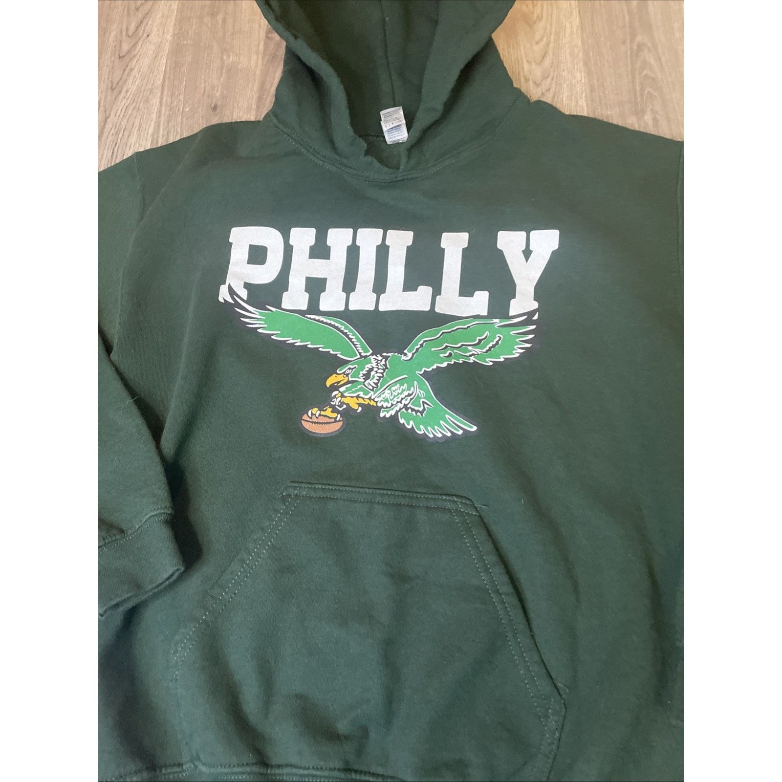 Gildan Vintage Philly Eagles Hoodie Sweatshirt Gildan Green Small Size US S / EU 44-46 / 1 - 2 Thumbnail