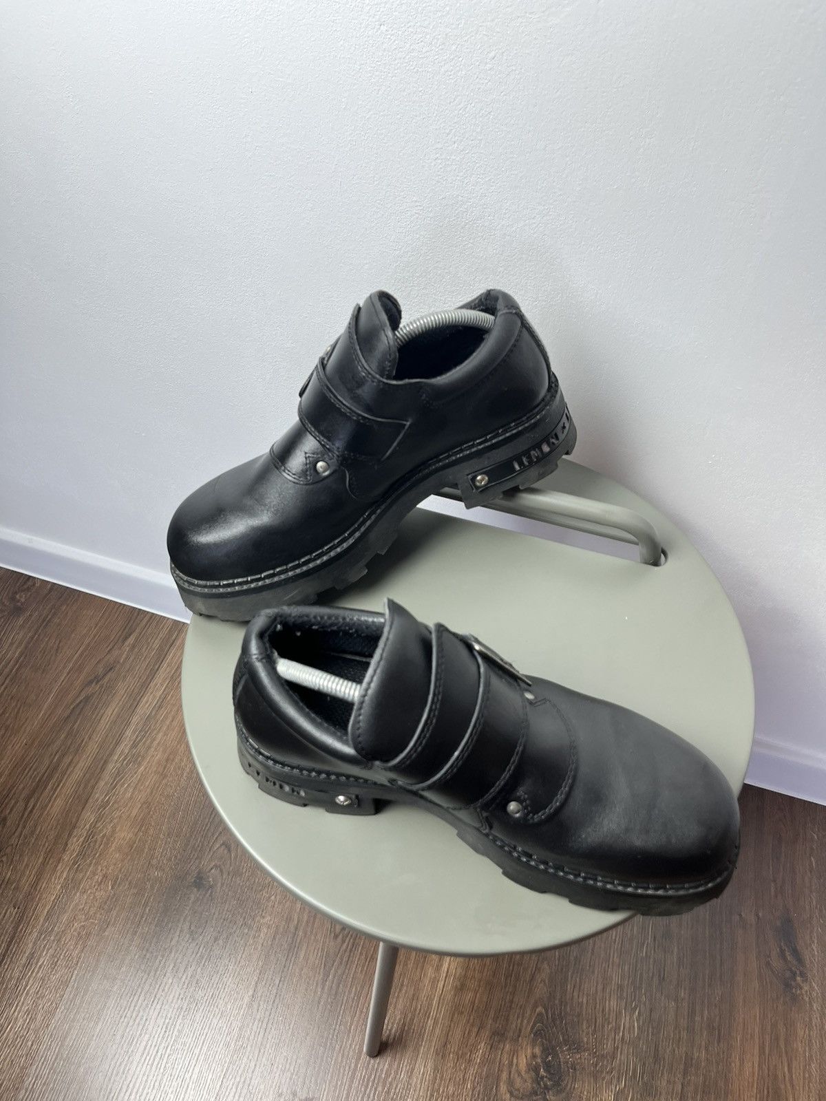 Japanese Brand Heavy Sole Buckle Boots – Platform Punk / Avant-Garde Opium Size US 10 / EU 43 - 11 Thumbnail