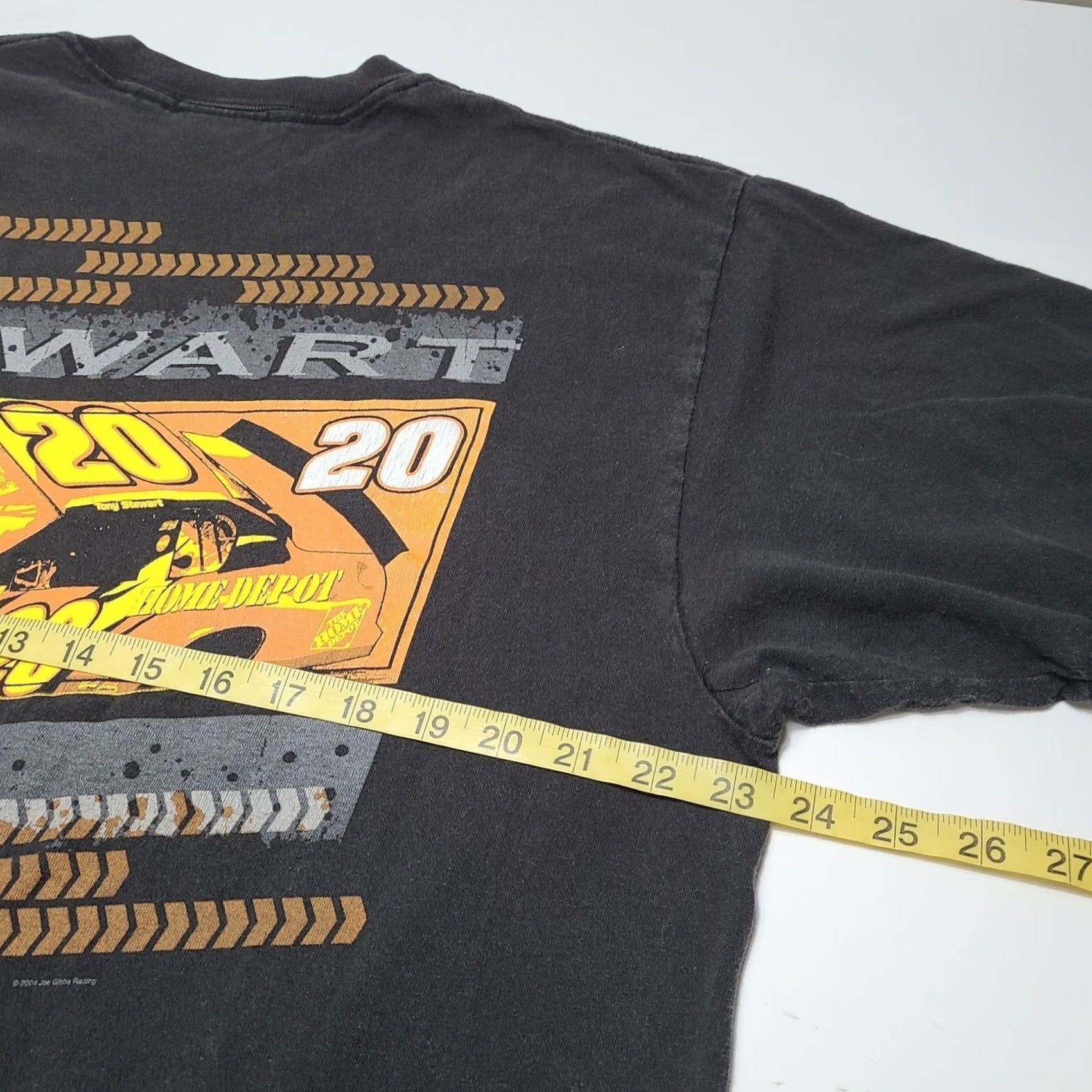 NASCAR VINTAGE NASCAR Tony Stewart The Home Depot Racing T-Shirt XL Black Mens Short Sleeve 2004 Y2K Size US XL / EU 56 / 4 - 8 Thumbnail
