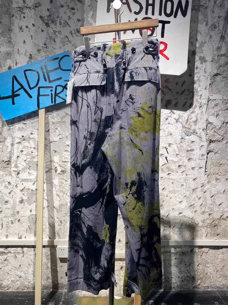 Y's Y's size 1 Graffiti Straight Leg Pants Size US 28 / EU 44 - 5 Thumbnail