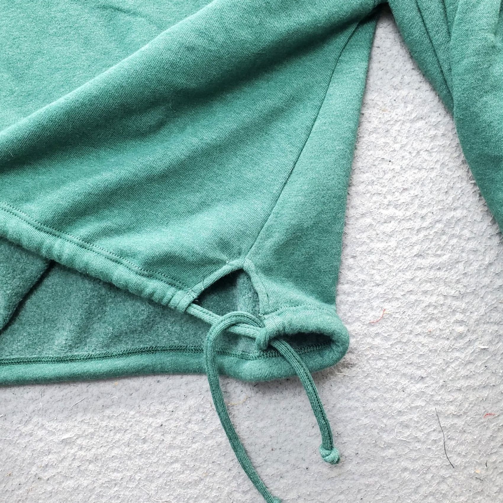 American Eagle Outfitters American Eagle Hoodie Womens M Green Cropped Fleece Lined Pullover Drawstring Hem Shirt Size M / US 6-8 / IT 42-44 - 5 Thumbnail