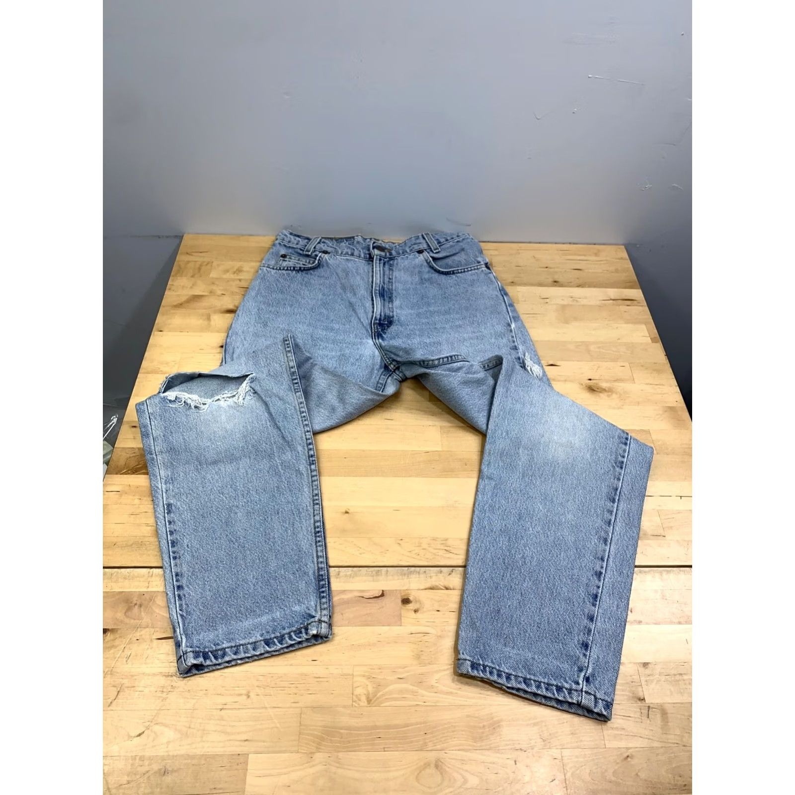 Levi's VINTAGE Levi's Orange Tab Jeans Women's 16 Regular Straight Relax 80s 90s Distress 13069 Size 38" / US 16 / IT 52 - 5 Thumbnail