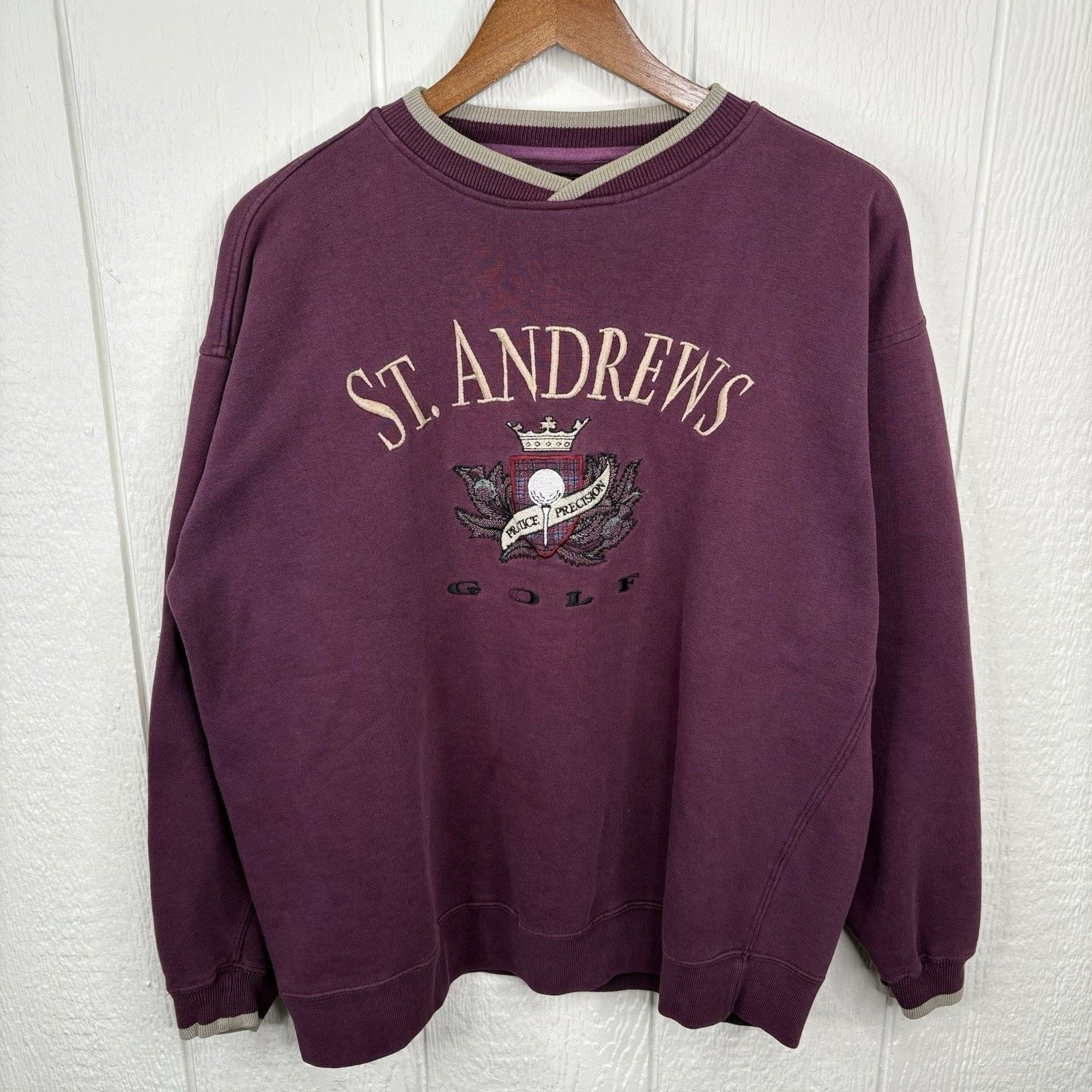 Other Vintage 90’s Purple Saint Andrew’s Golf Crewneck Size Large Size US L / EU 52-54 / 3 - 1 Thumbnail